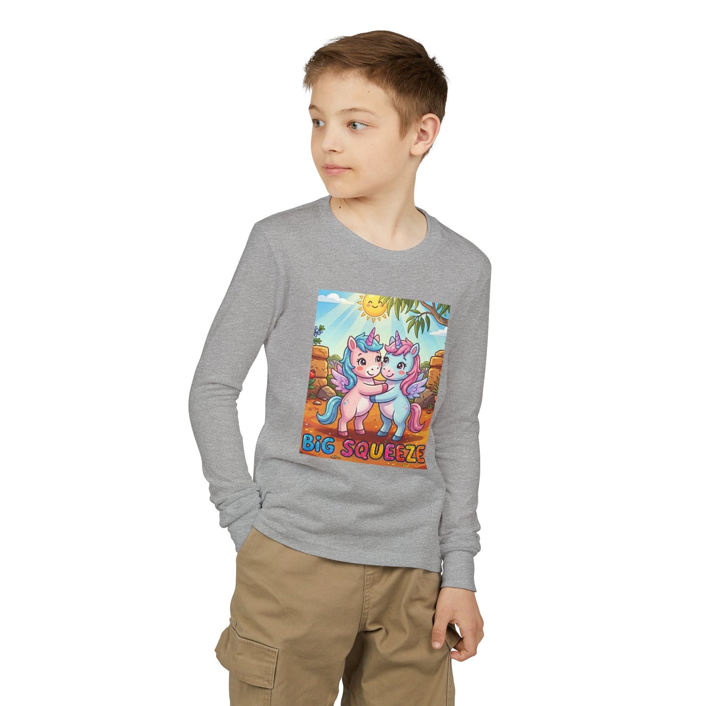 Big Squeeze Unicorn Youth Jersey Long Sleeve Tee