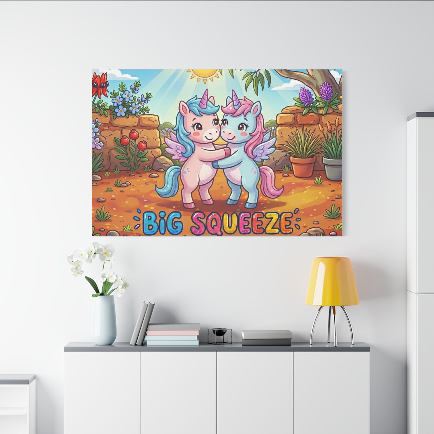Big Squeeze Unicorn Classic Canvas