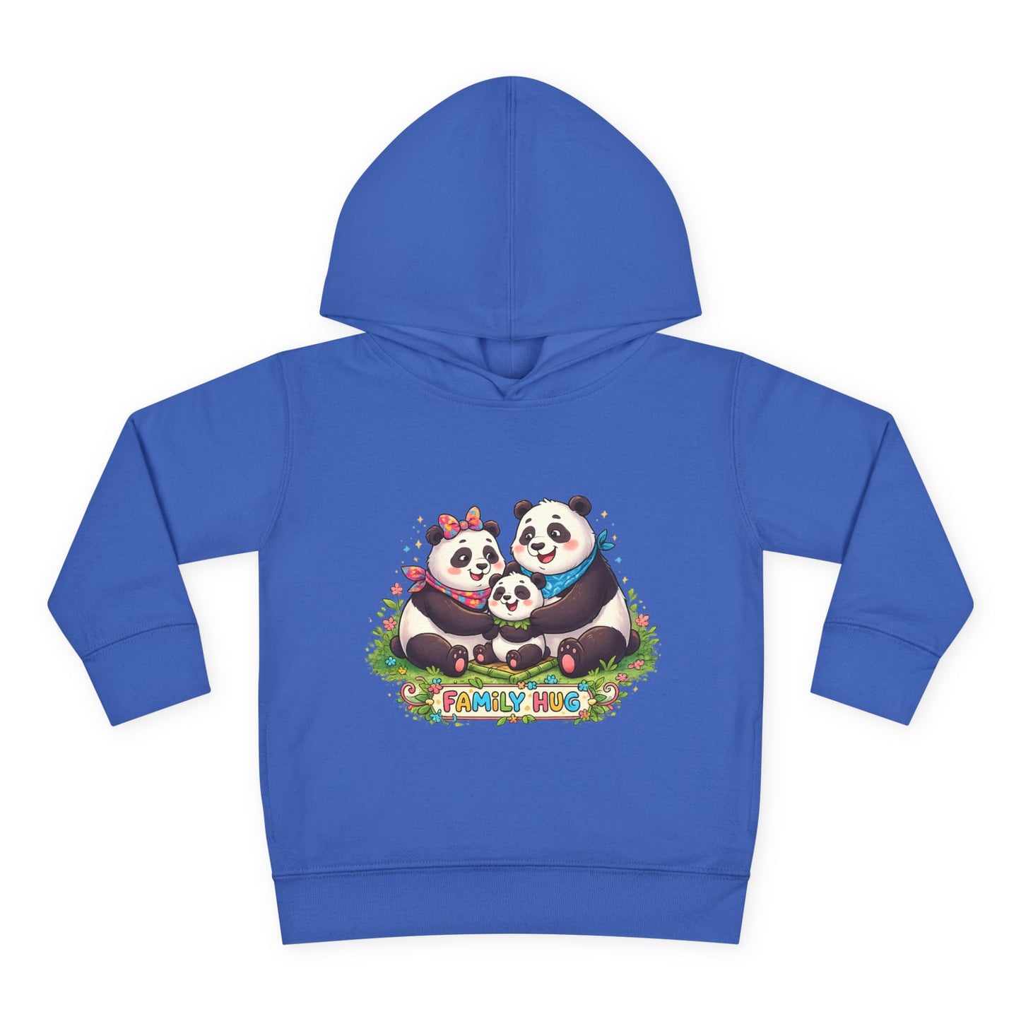 Family Hug Panda Toddler Pullover Fleece Hoodie