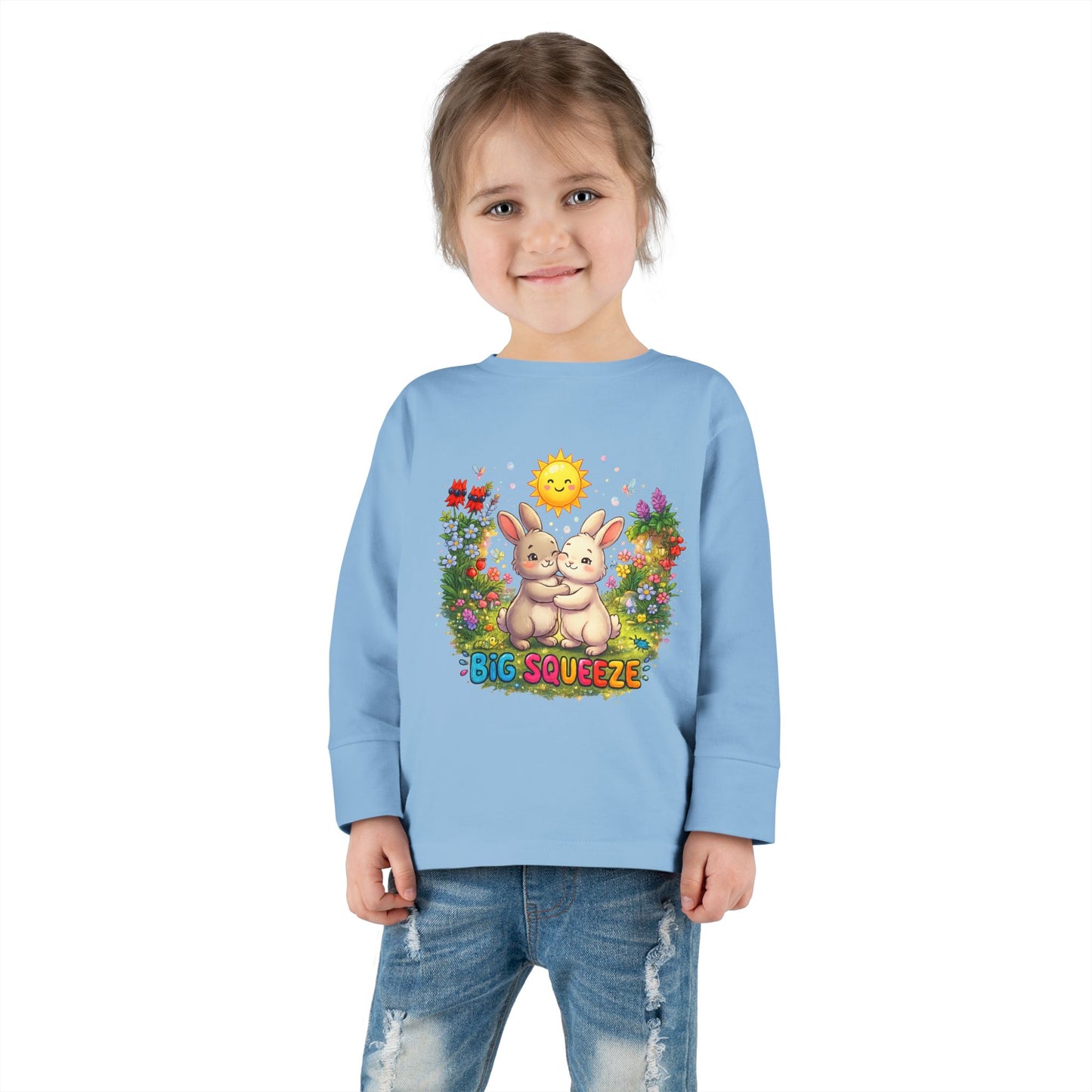 Big Squeeze Bunny Toddler Long Sleeve Tee