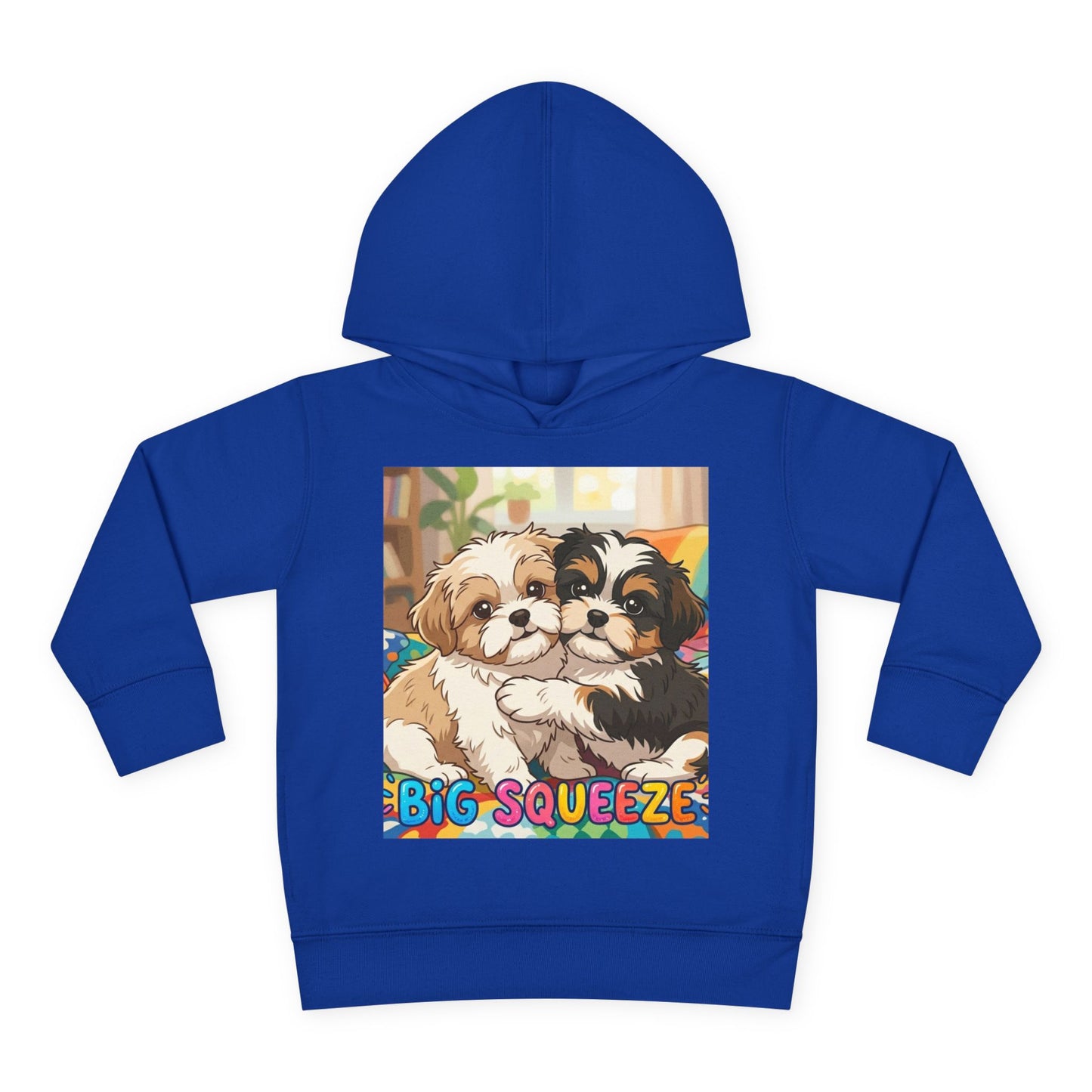 Big Squeeze Shih Tzu Toddler Pullover Fleece Hoodie