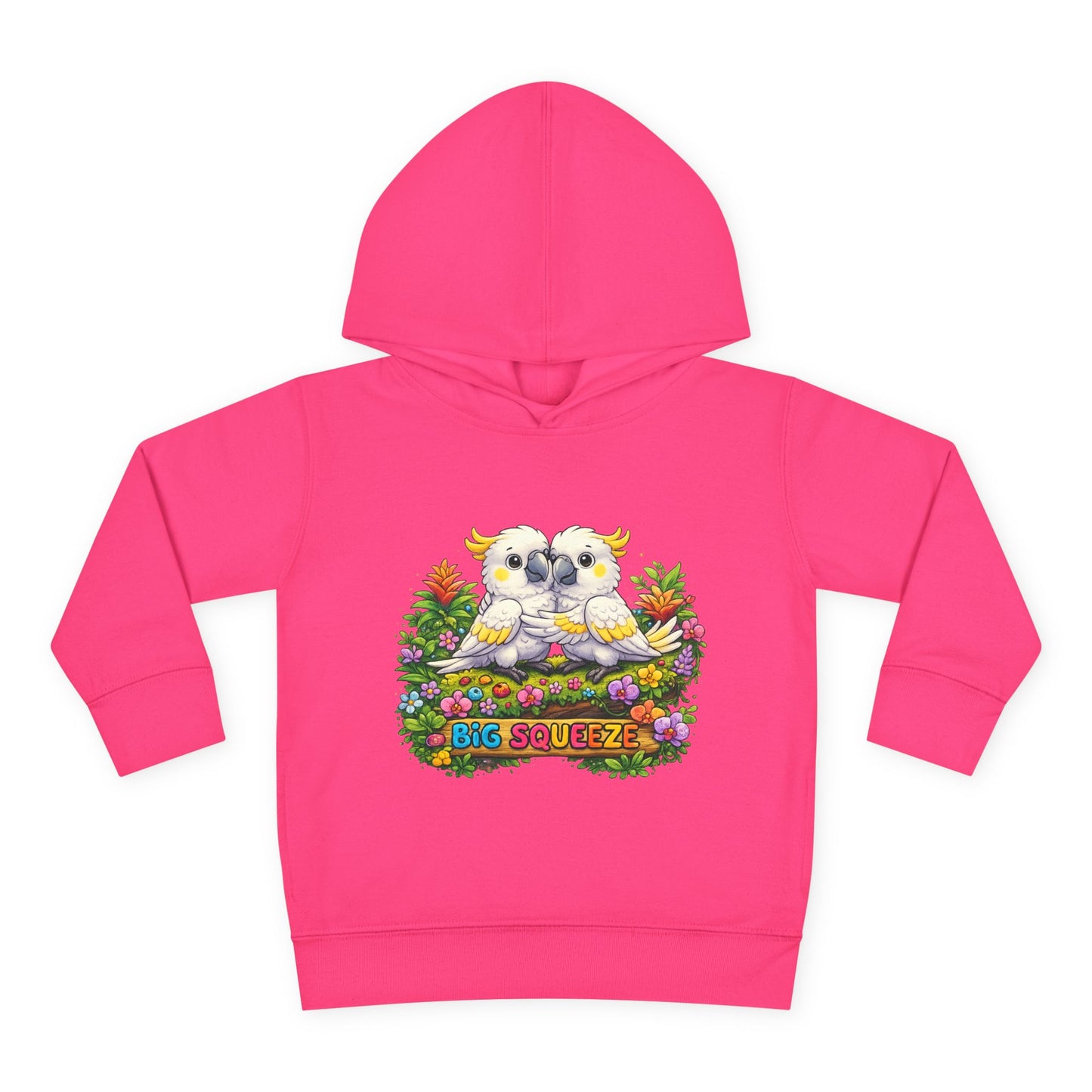 Big Squeeze Cockatoo Toddler Pullover Fleece Hoodie