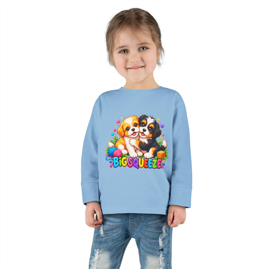 Big Squeeze Shih Tzu Toddler Long Sleeve Tee