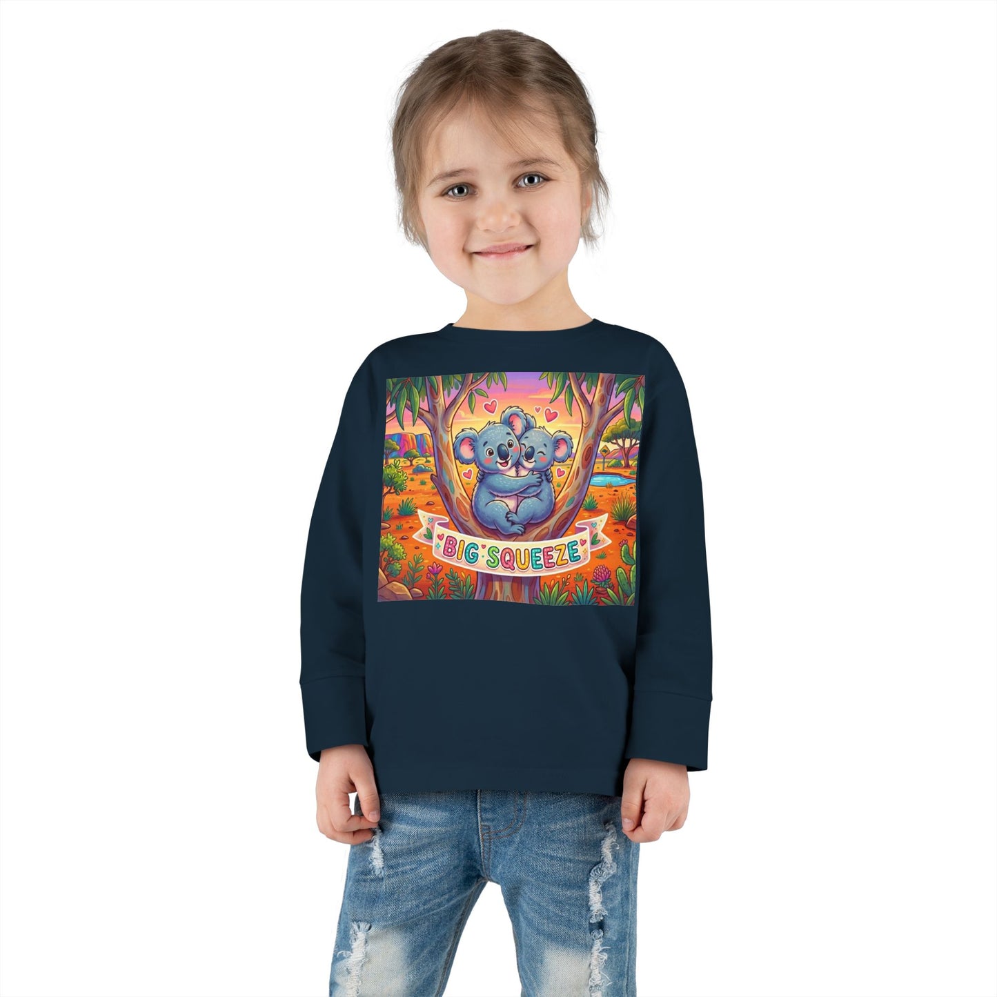 Big Squeeze Koala Toddler Long Sleeve Tee