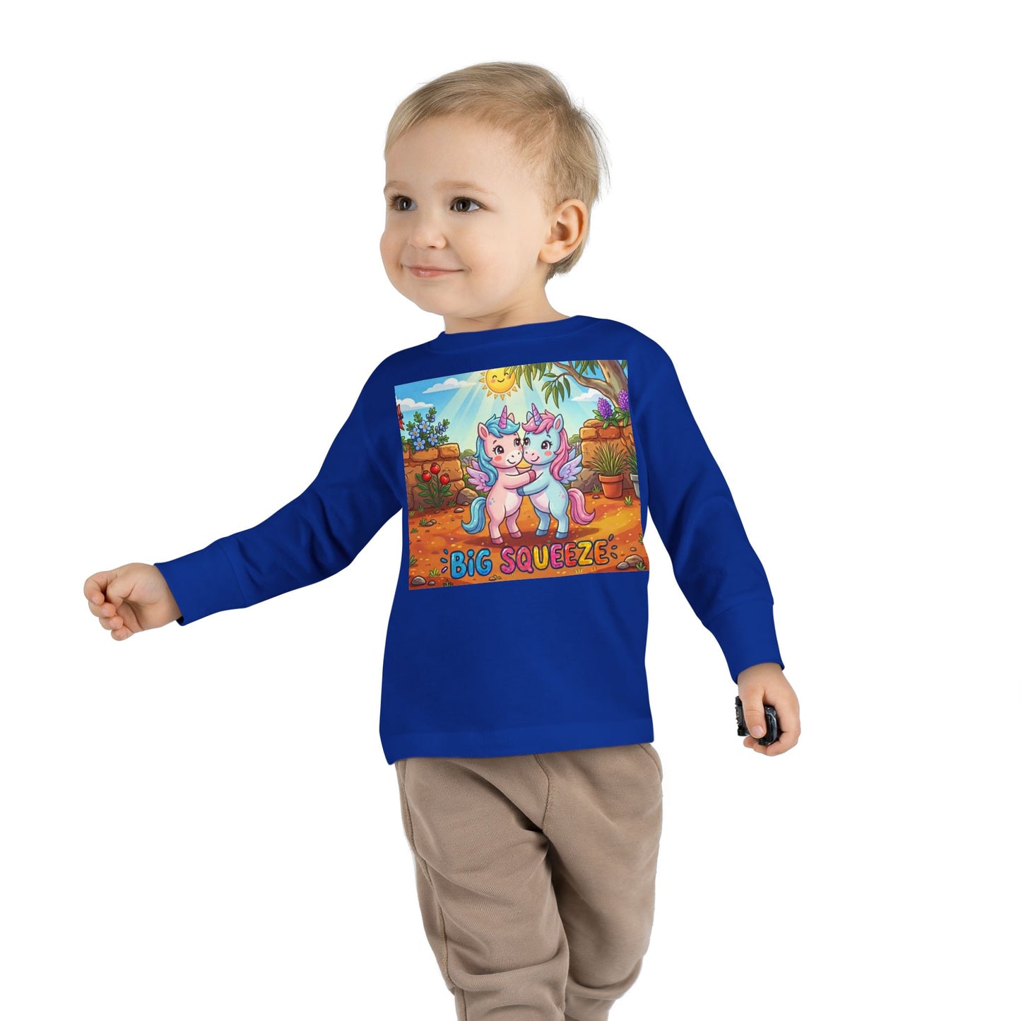 Big Squeeze Unicorn Toddler Long Sleeve Tee