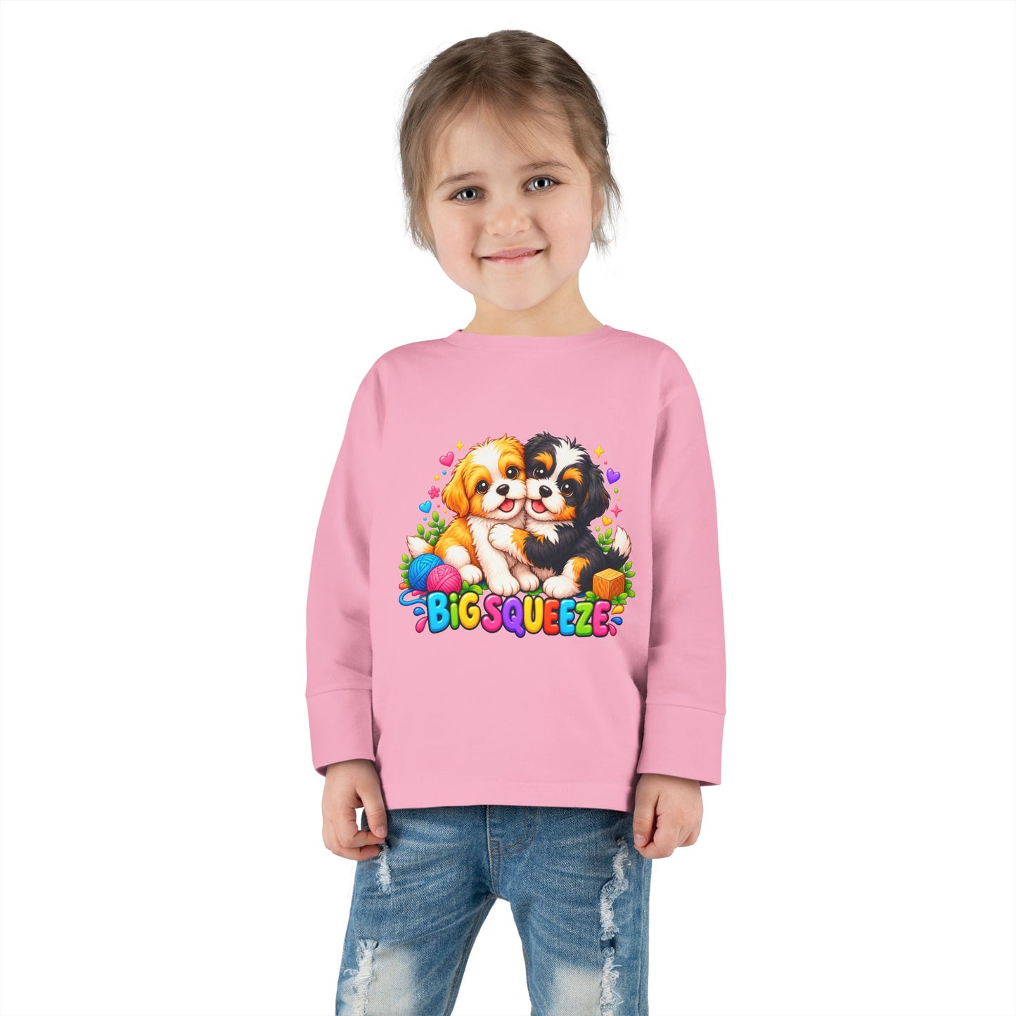 Big Squeeze Shih Tzu Toddler Long Sleeve Tee