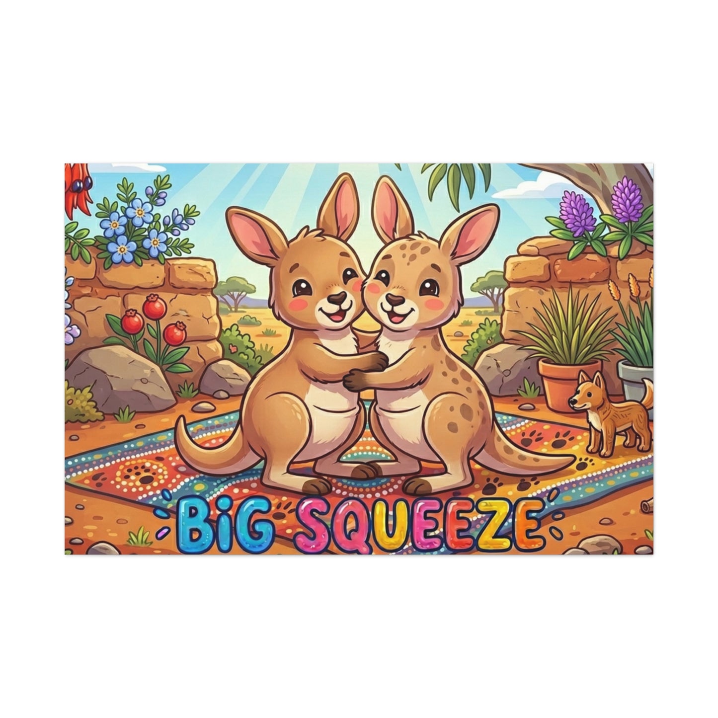 Big Squeeze Kangaroo Classic Canvas
