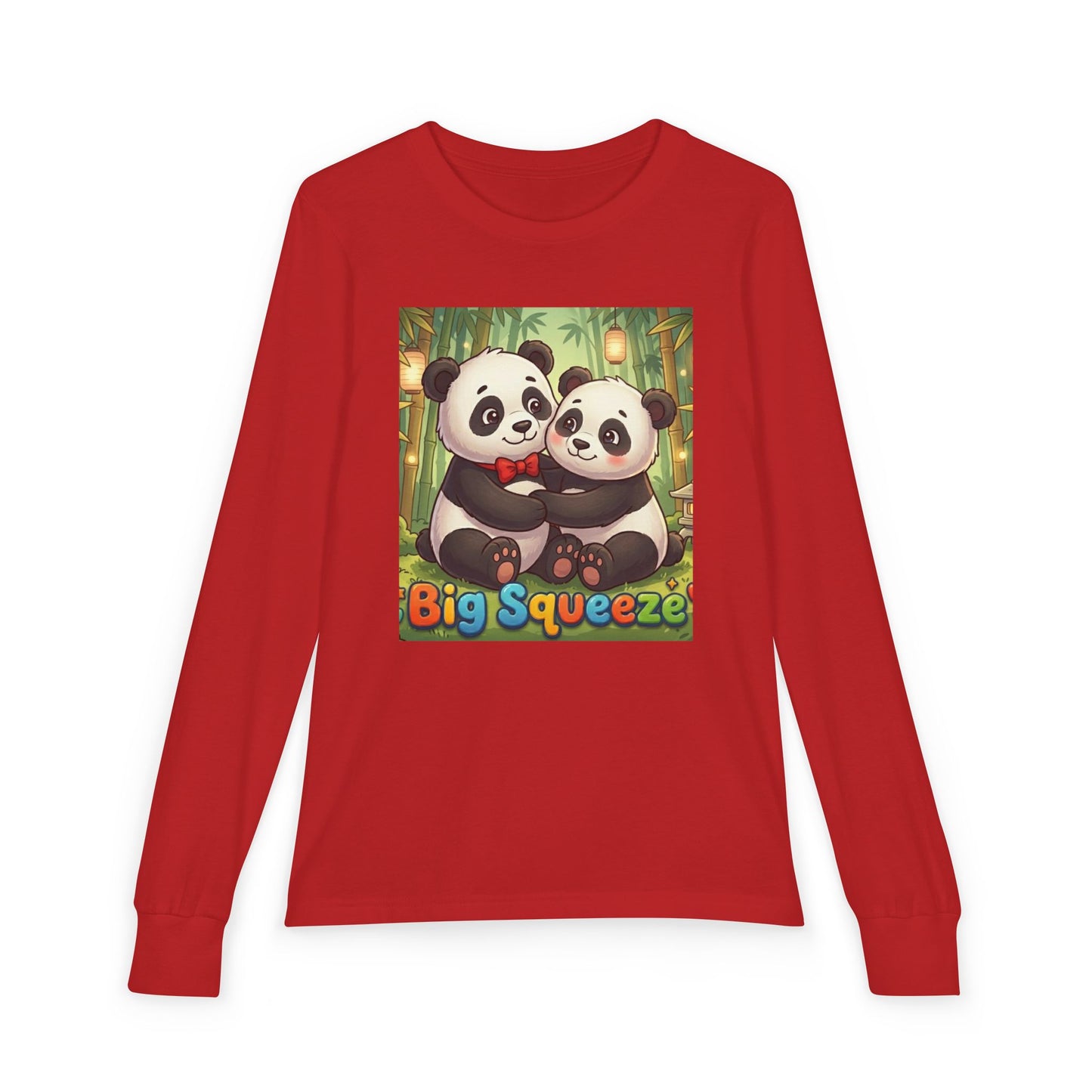 Big Squeeze Panda Youth Jersey Long Sleeve Tee