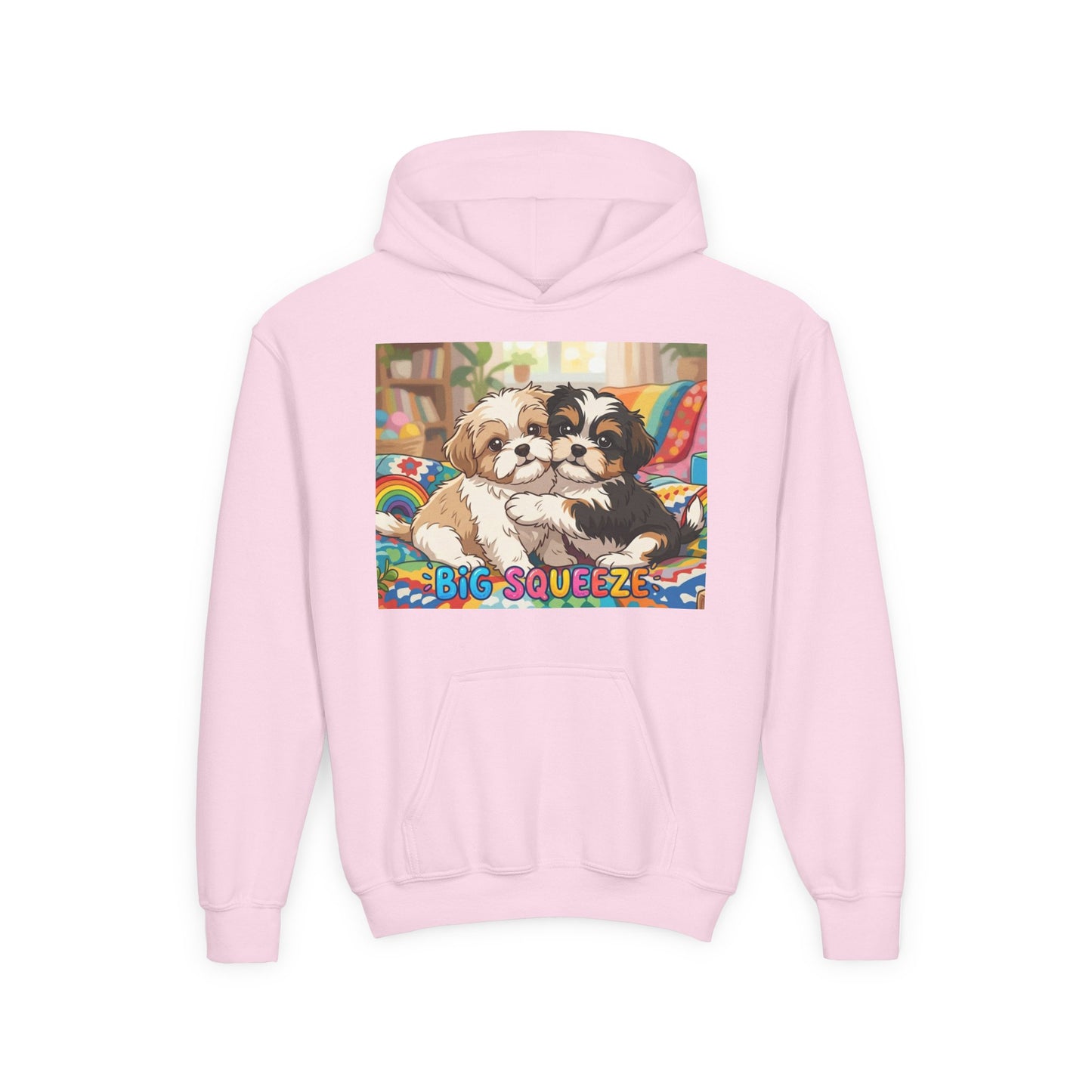 Big Squeeze Shih Tzu Youth Heavy Blend Hooded Sweatshirt