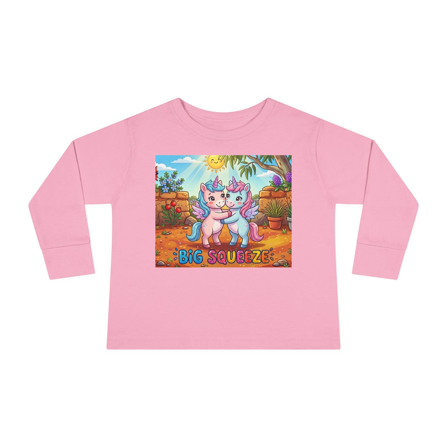 Big Squeeze Unicorn Toddler Long Sleeve Tee