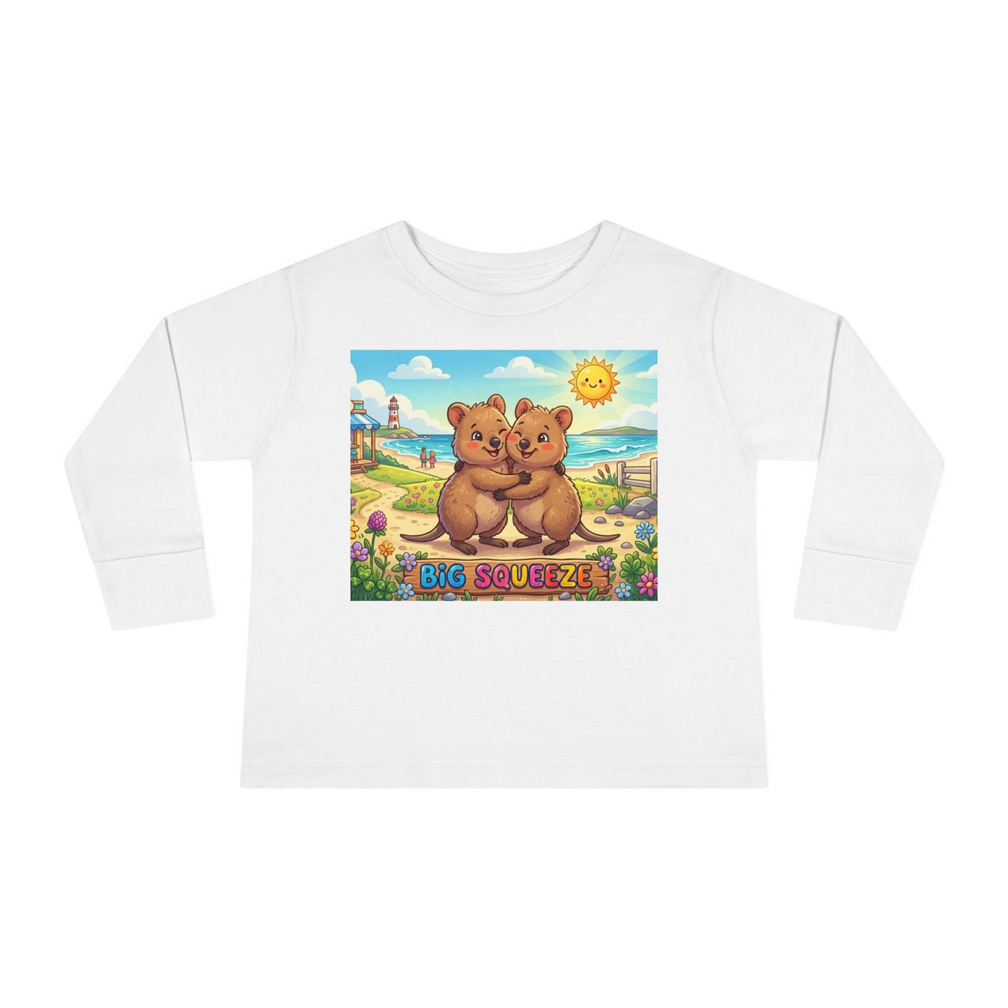 Big Squeeze Quokka Toddler Long Sleeve Tee