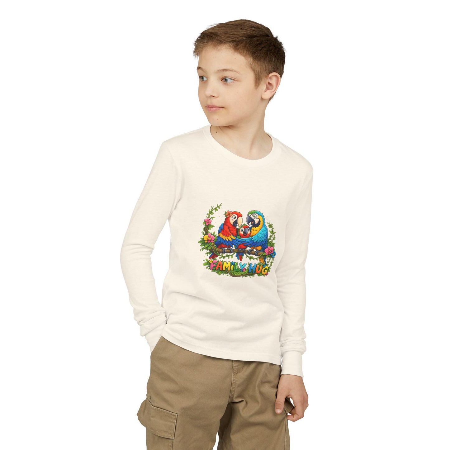 Family Hug Maqaw Youth Jersey Long Sleeve Tee