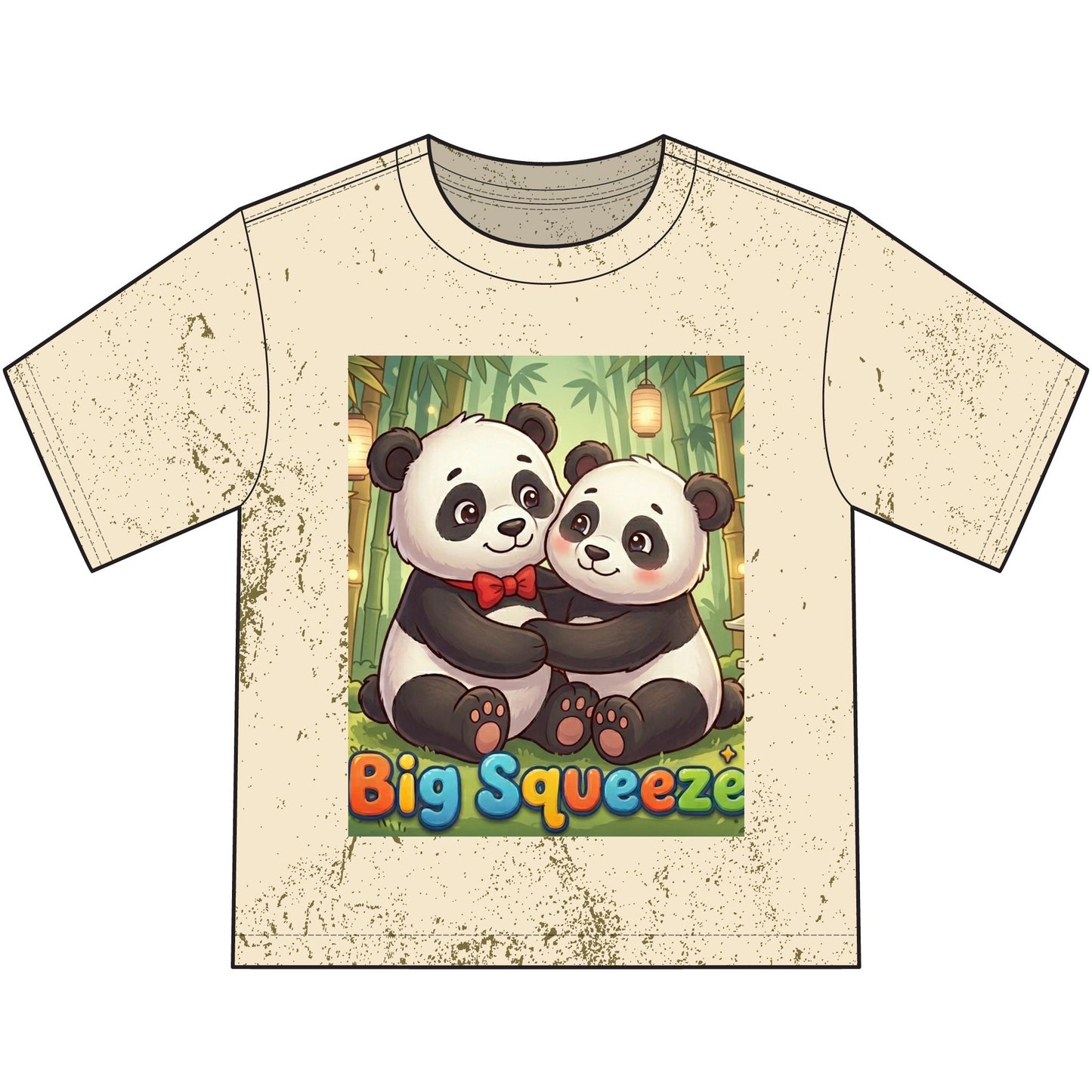 Big Squeeze Panda Heavyweight Color Blast Youth T-Shirt