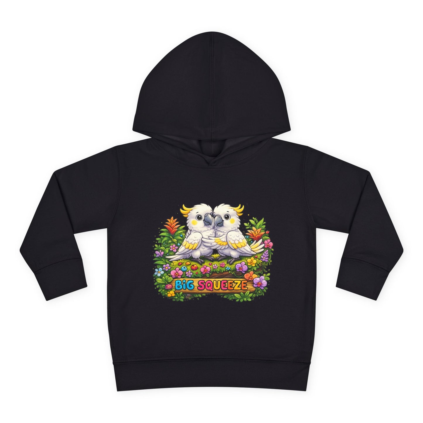 Big Squeeze Cockatoo Toddler Pullover Fleece Hoodie