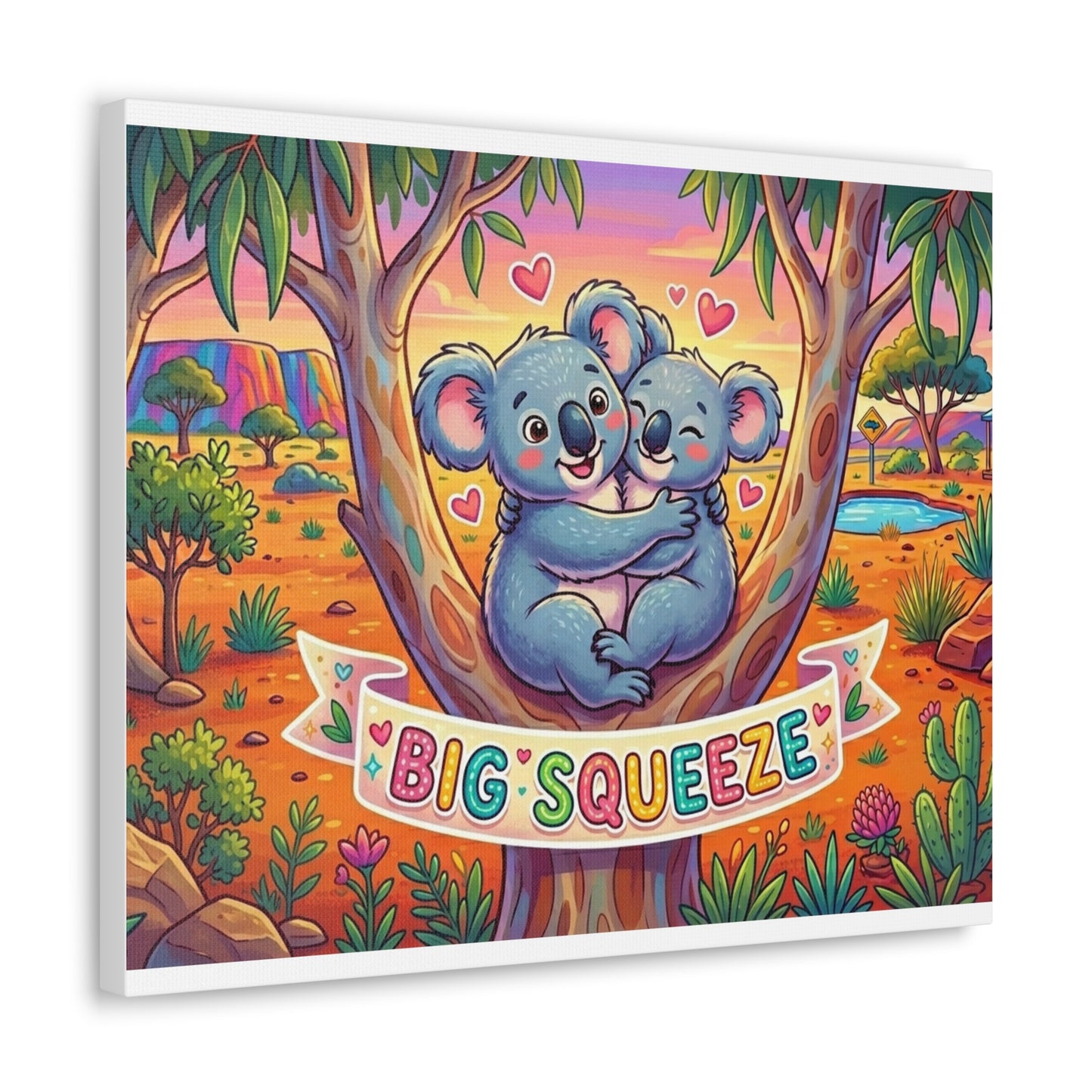 Big Squeeze Koala Classic Canvas