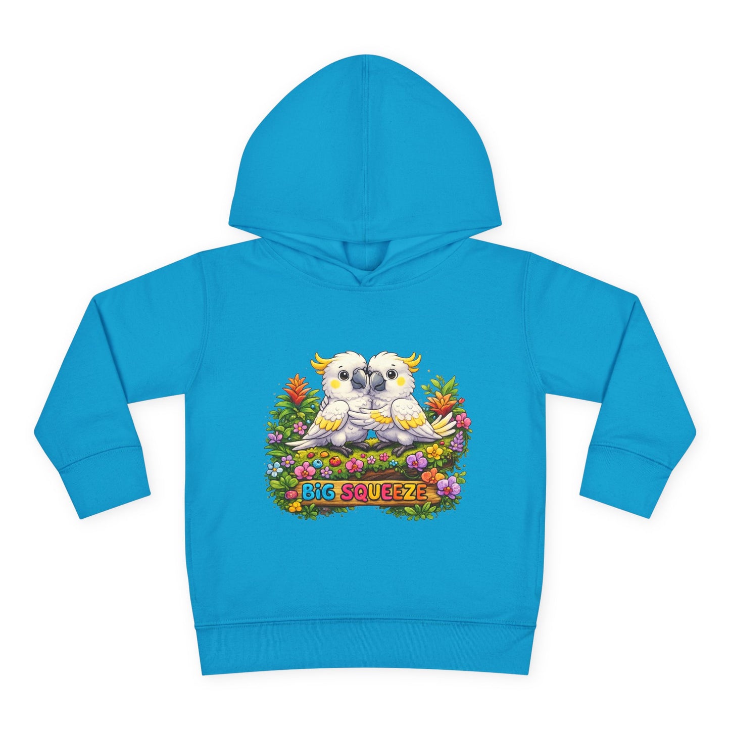 Big Squeeze Cockatoo Toddler Pullover Fleece Hoodie
