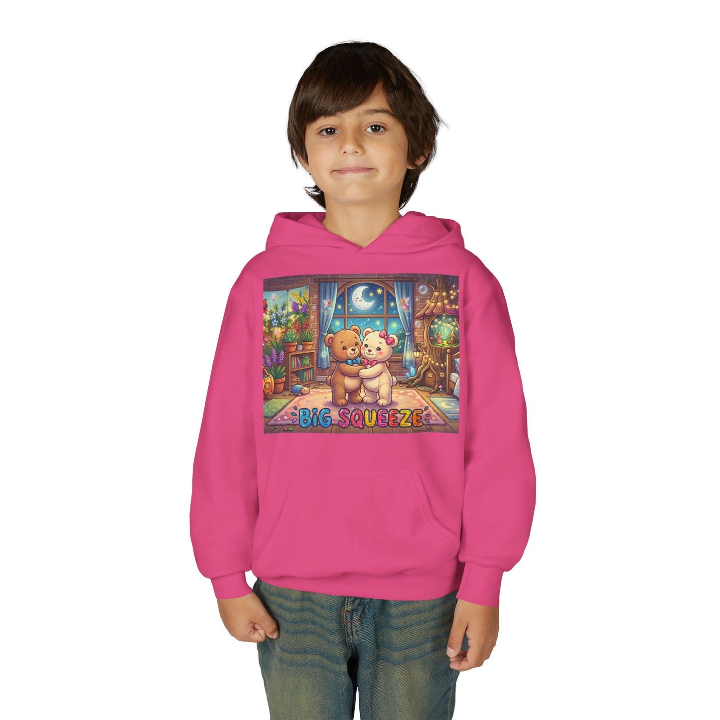 Big Squeeze Teddy Youth Heavy Blend Hooded Sweatshirt
