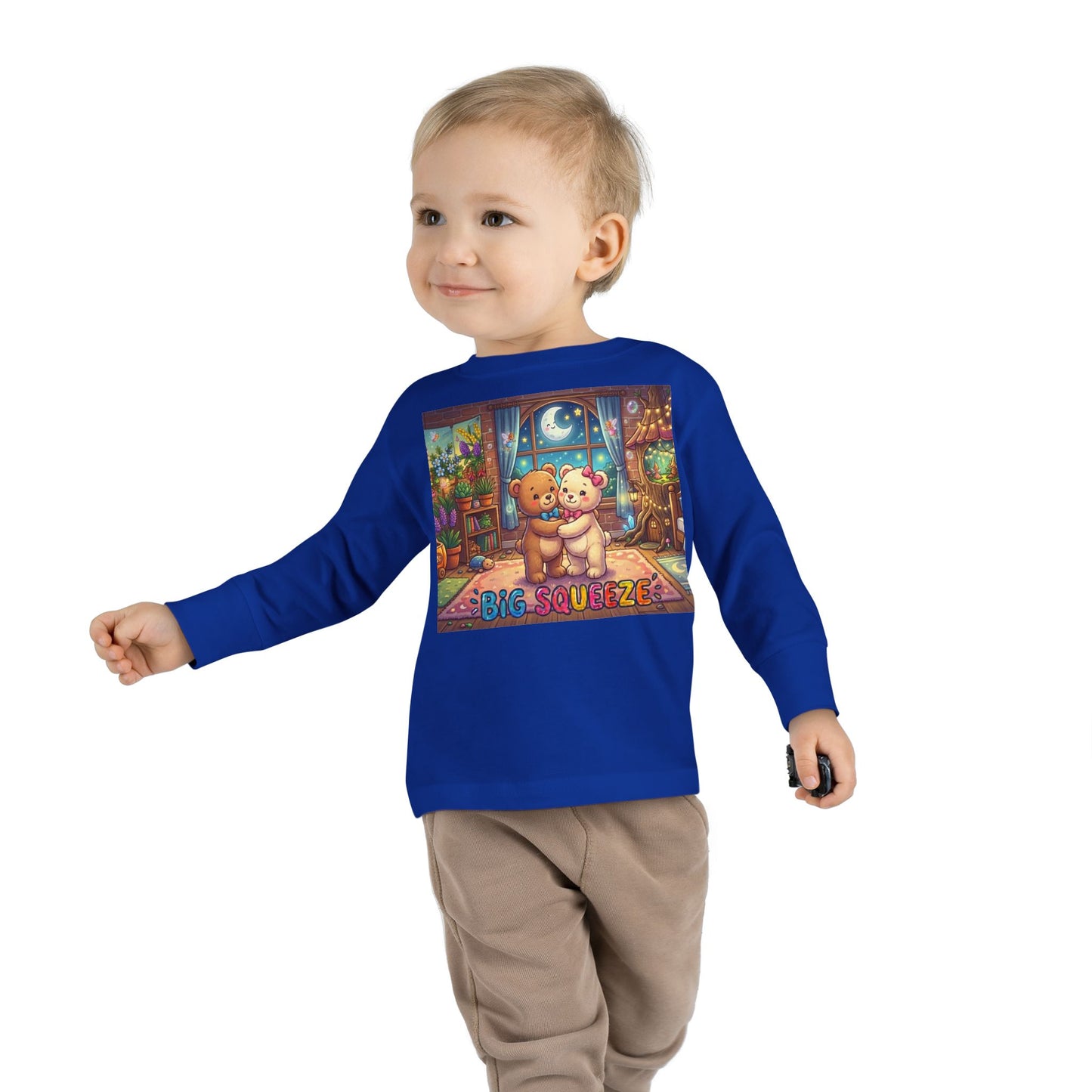 Big Squeeze Teddy Toddler Long Sleeve Tee