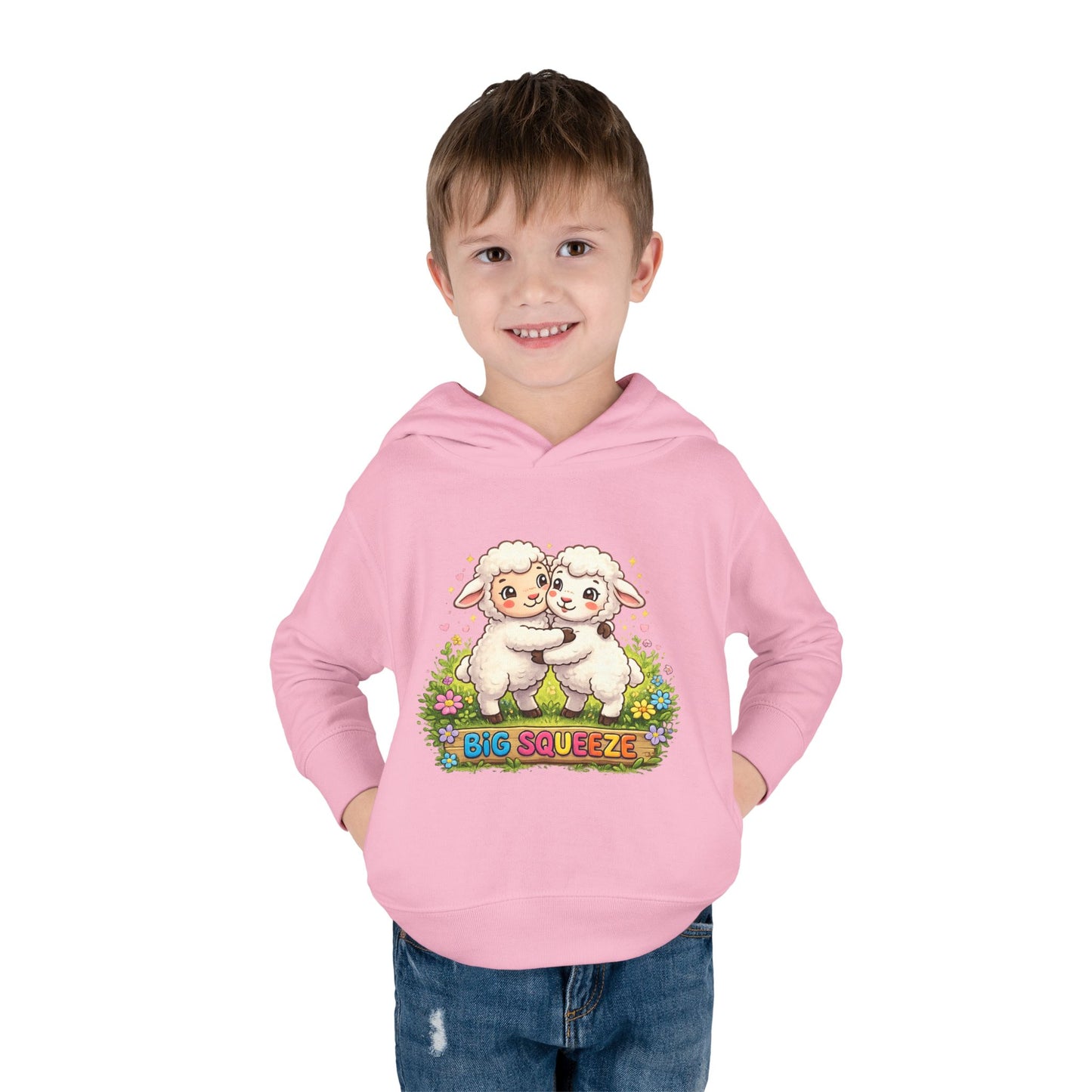 Big Squeeze Lamb Toddler Pullover Fleece Hoodie