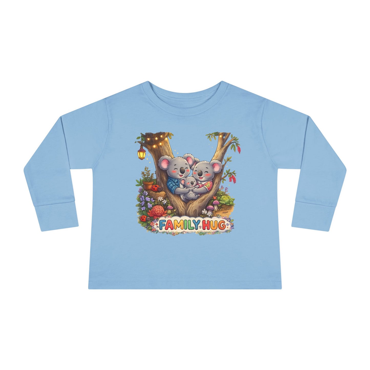 Family Hug Koala Toddler Long Sleeve Tee