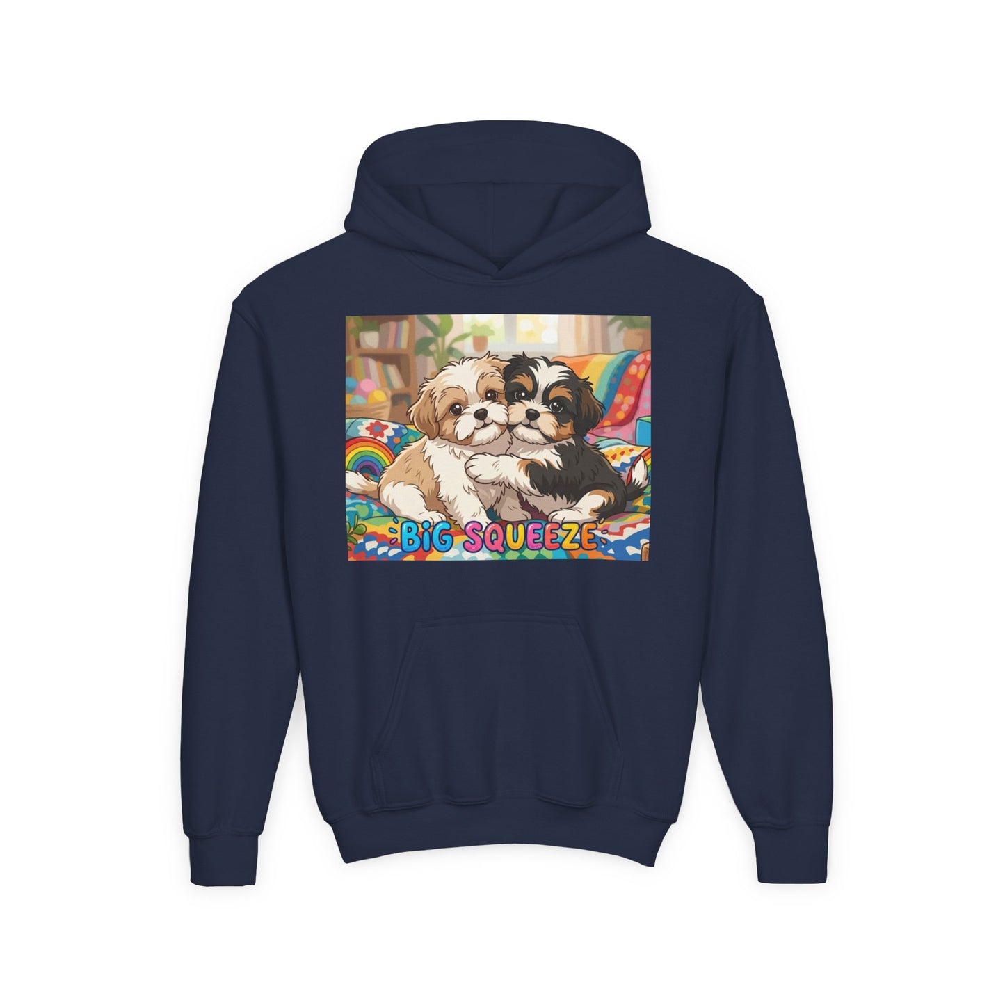 Big Squeeze Shih Tzu Youth Heavy Blend Hooded Sweatshirt