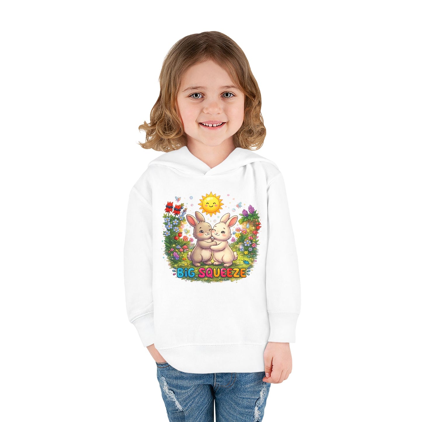 Big Squeeze Bunny Toddler Pullover Fleece Hoodie