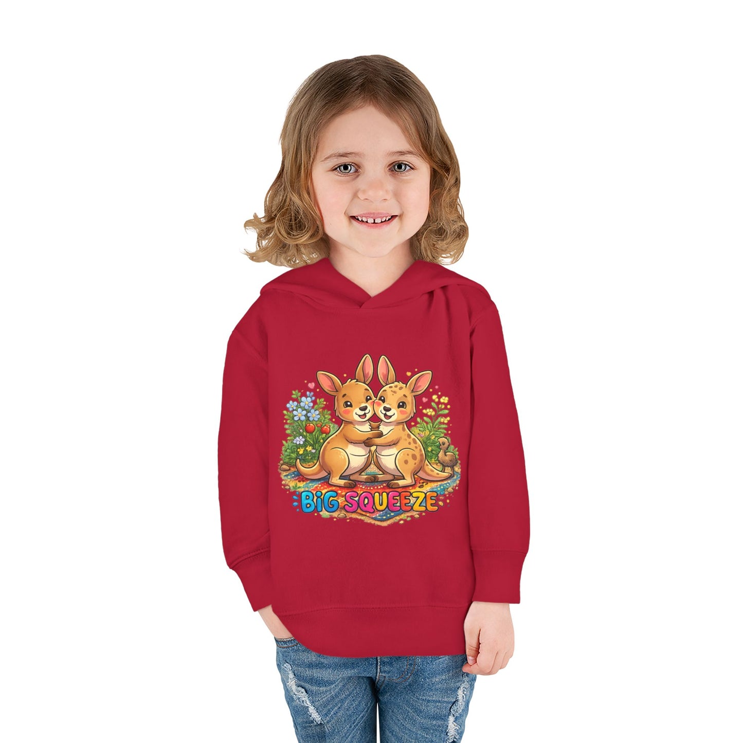 Big Squeeze Kangaroo Toddler Pullover Fleece Hoodie