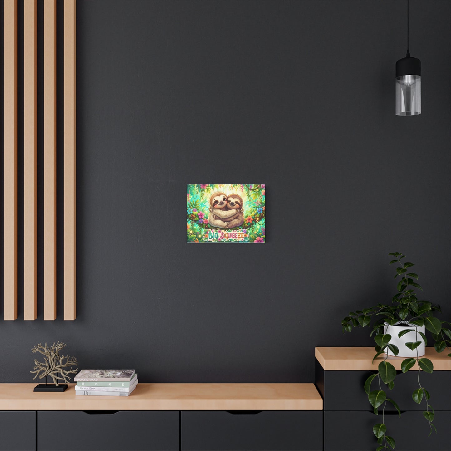 Big Squeeze Sloth Classic Canvas