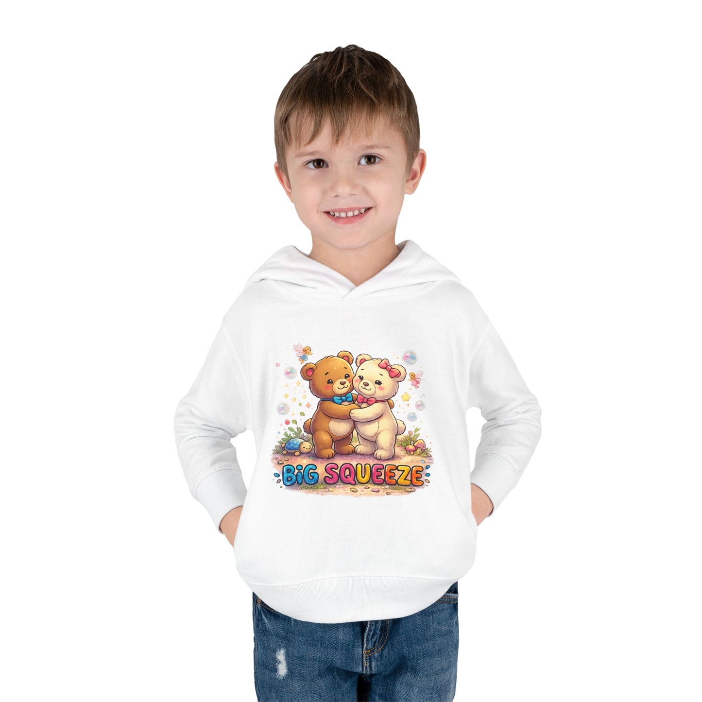 Big Squeeze Teddy Toddler Pullover Fleece Hoodie