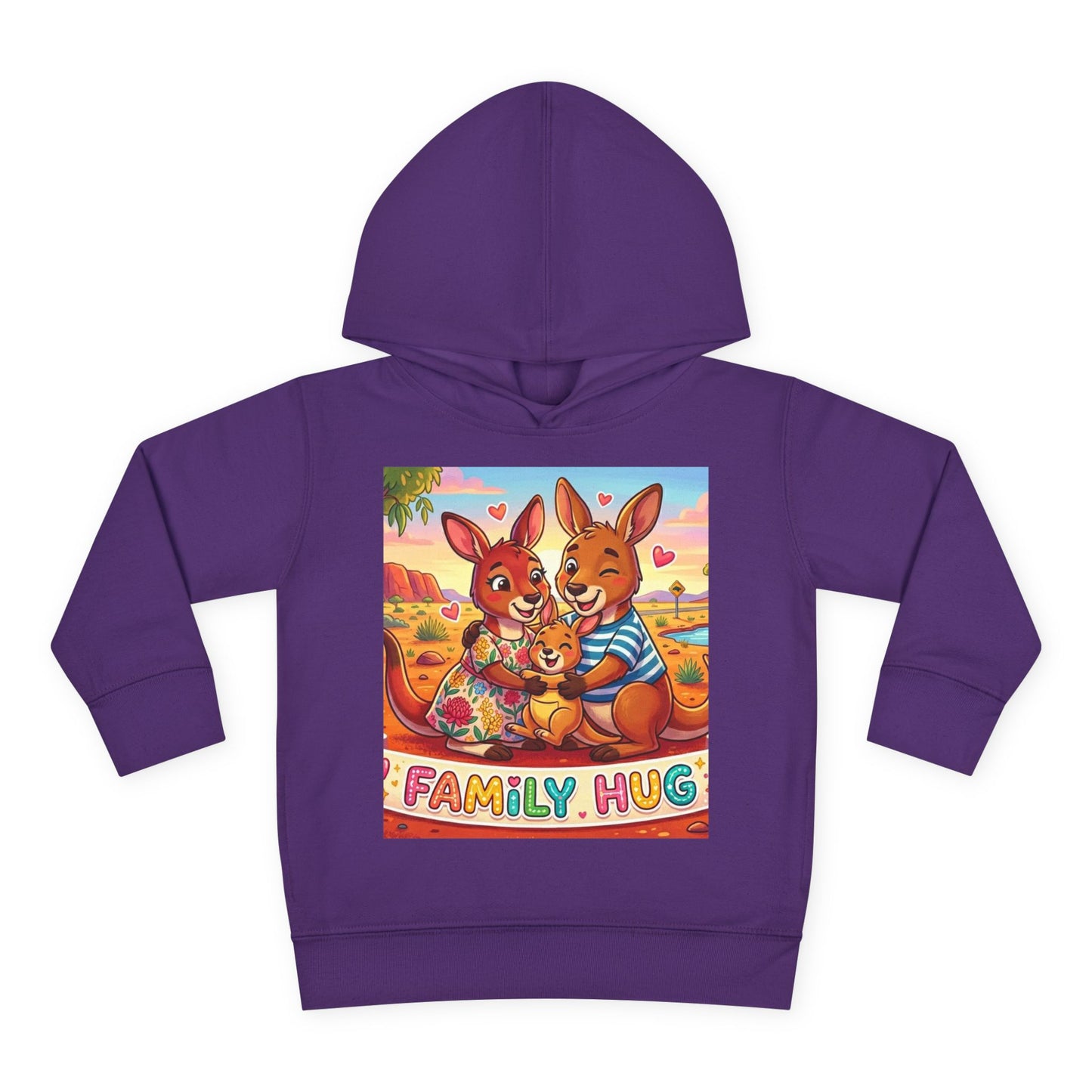 Family Hug Kangaroo Toddler Pullover Fleece Hoodie