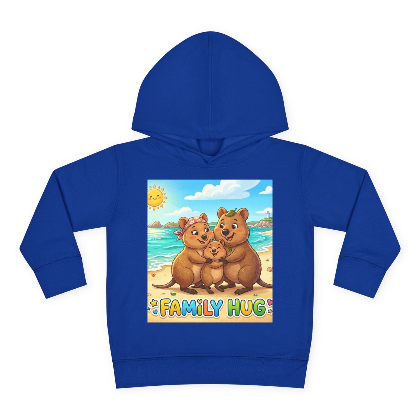 Family Hug Quokka Toddler Pullover Fleece Hoodie