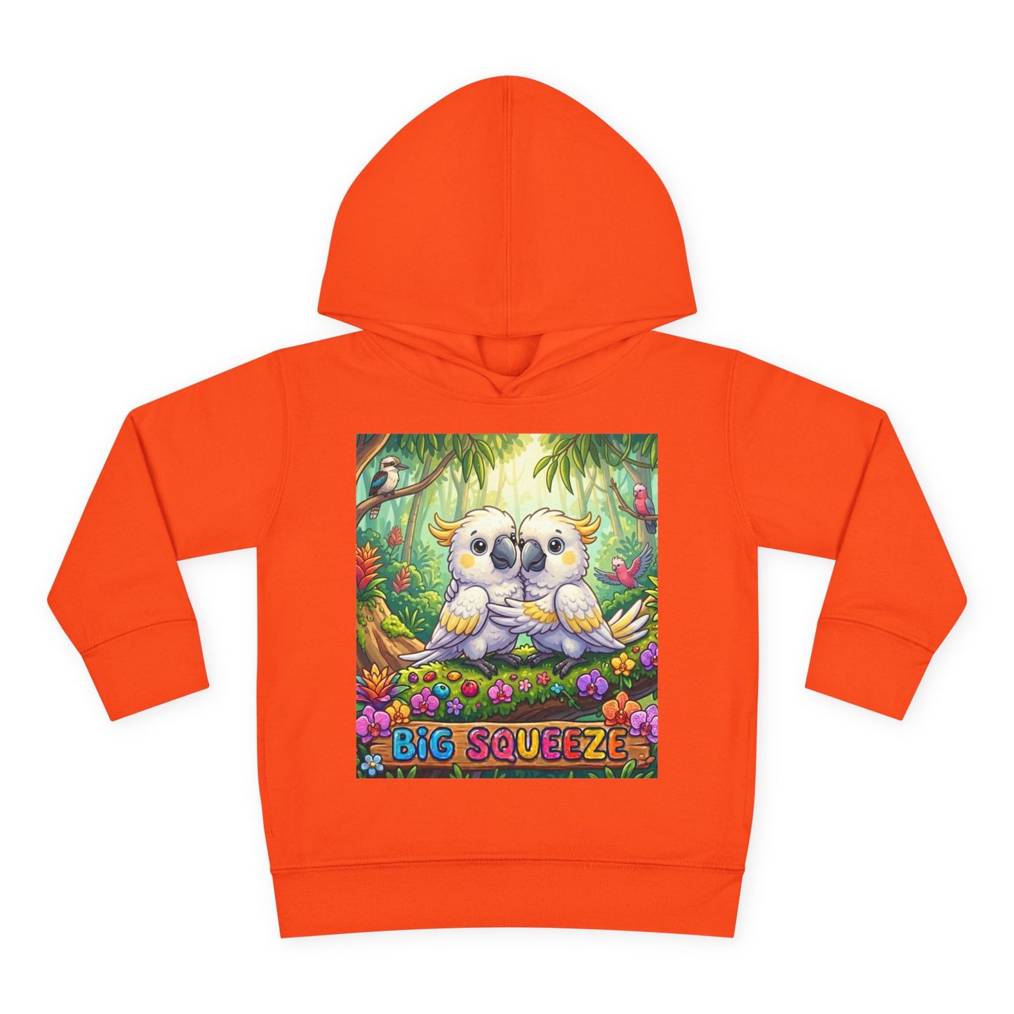 Big Squeeze Cockatoo Toddler Pullover Fleece Hoodie