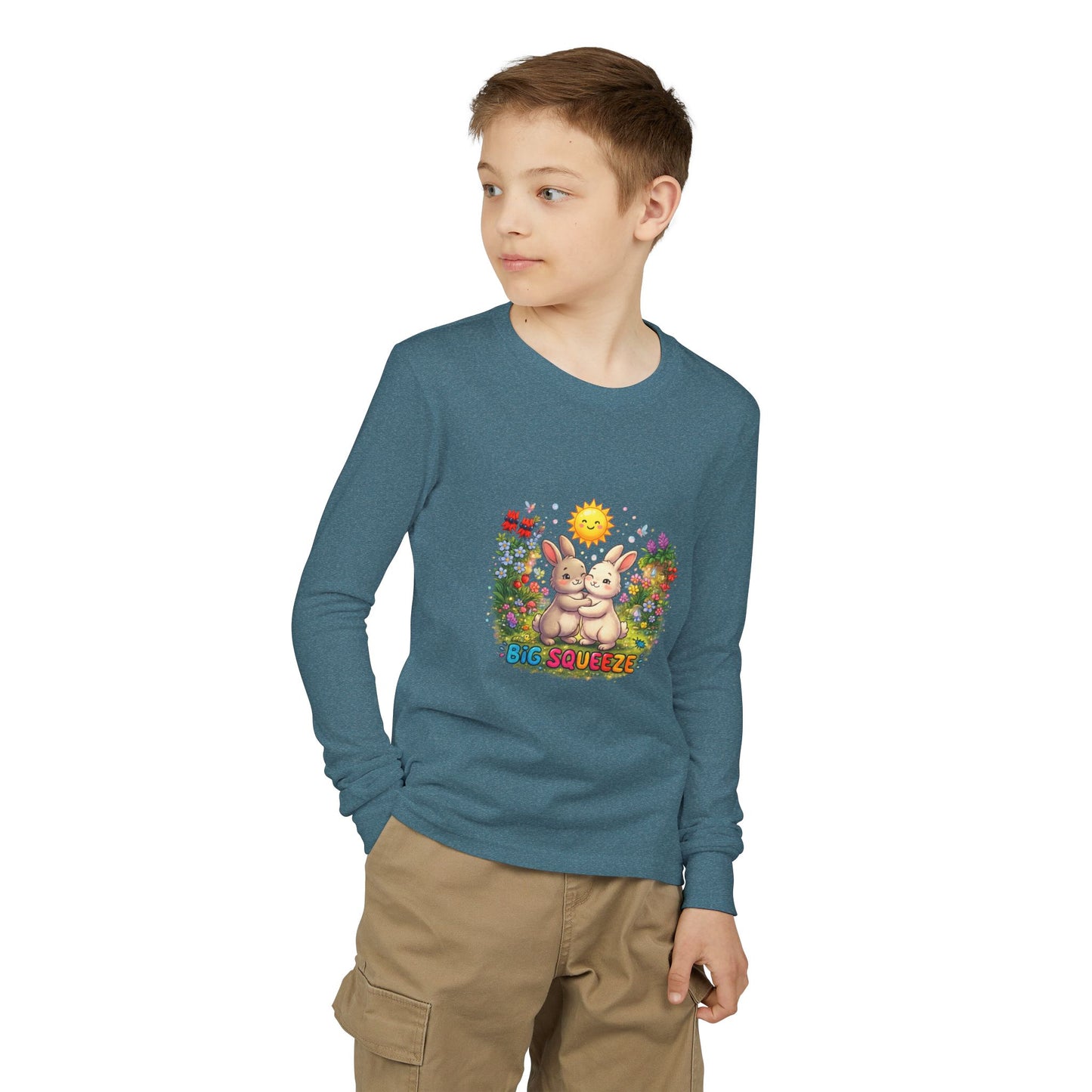 Big Squeeze Bunny Youth Jersey Long Sleeve Tee