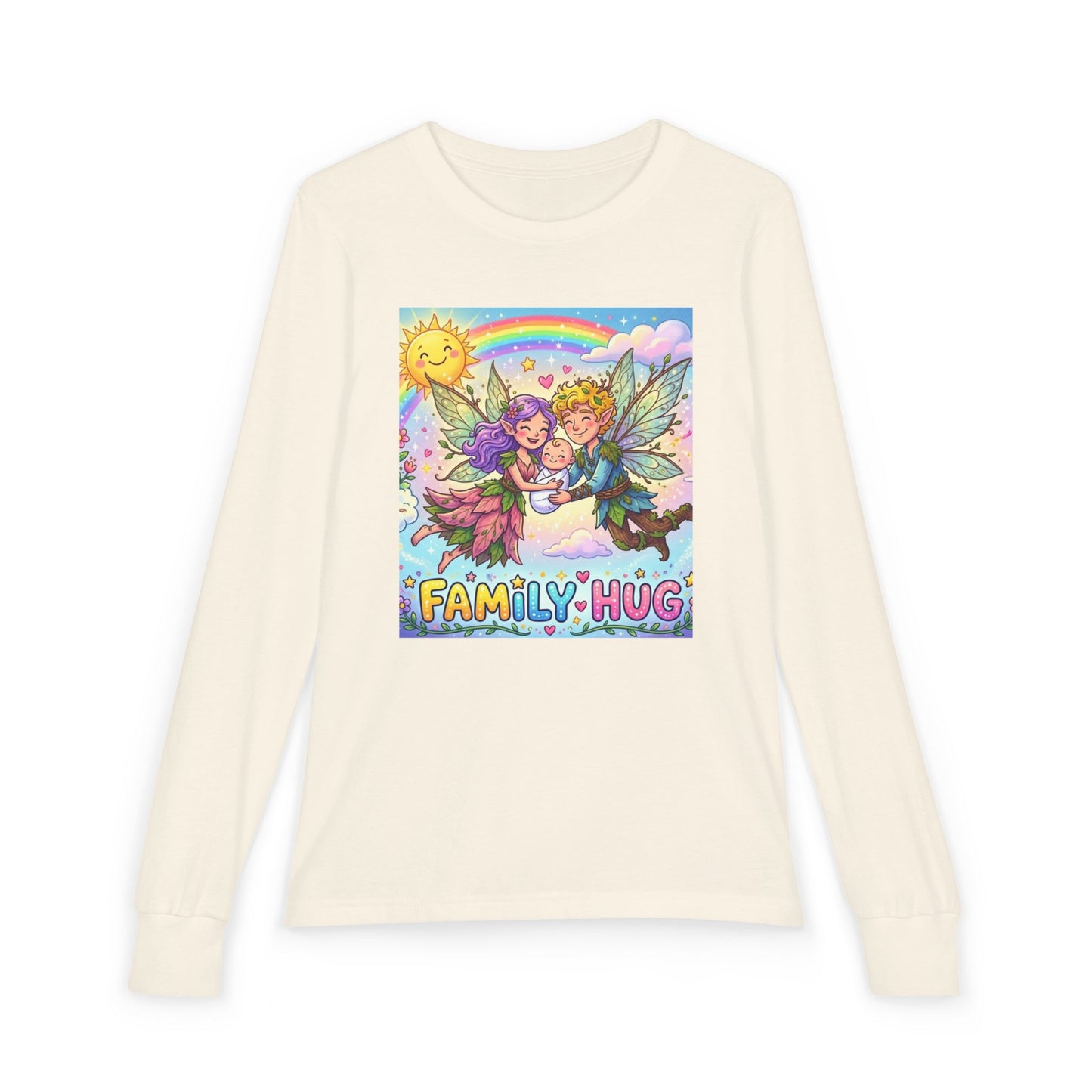 Family Hug Fairy Youth Jersey Long Sleeve Tee