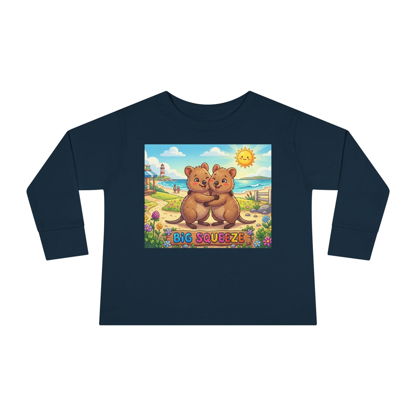 Big Squeeze Quokka Toddler Long Sleeve Tee