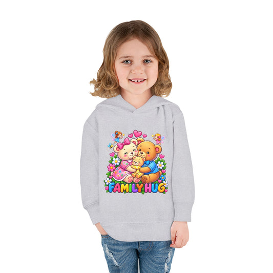 Family Hug Teddy Toddler Pullover Fleece Hoodie
