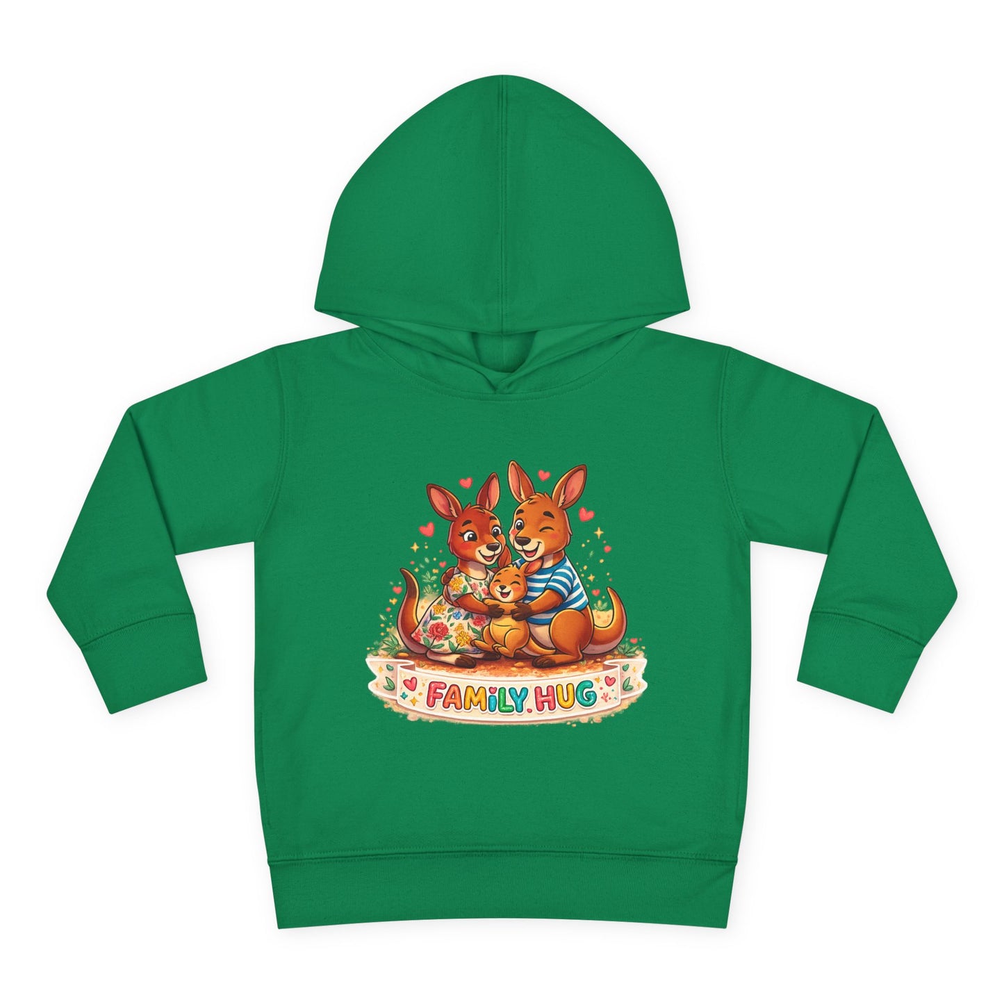 Family Hug Kangaroo Toddler Pullover Fleece Hoodie