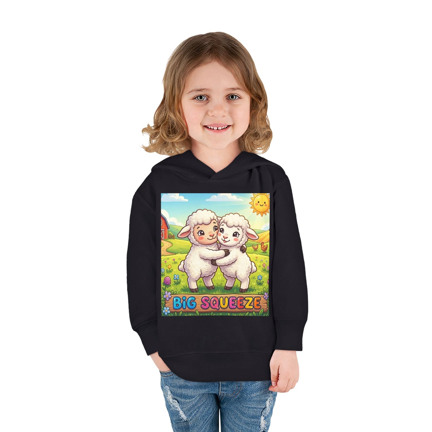 Big Squeeze Lamb Toddler Pullover Fleece Hoodie