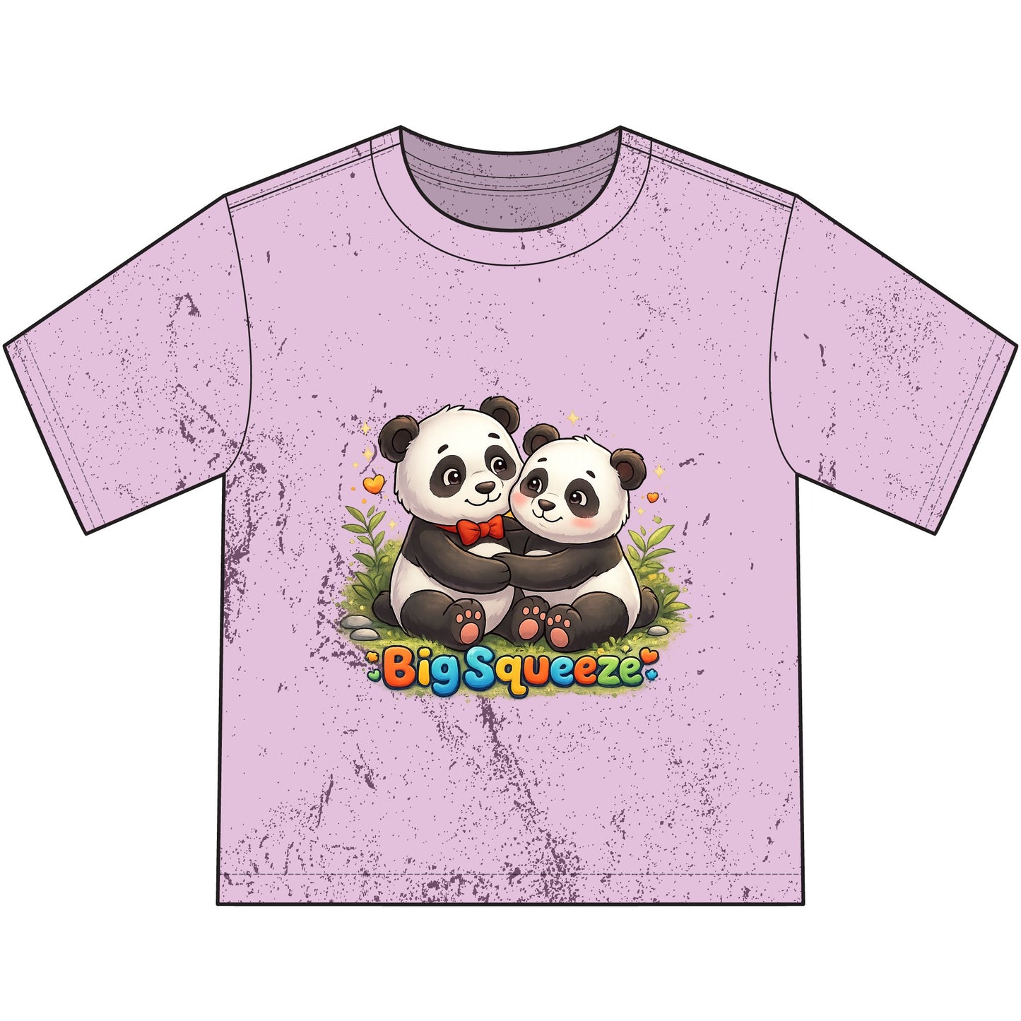 Big Squeeze Panda Heavyweight Color Blast Youth T-Shirt