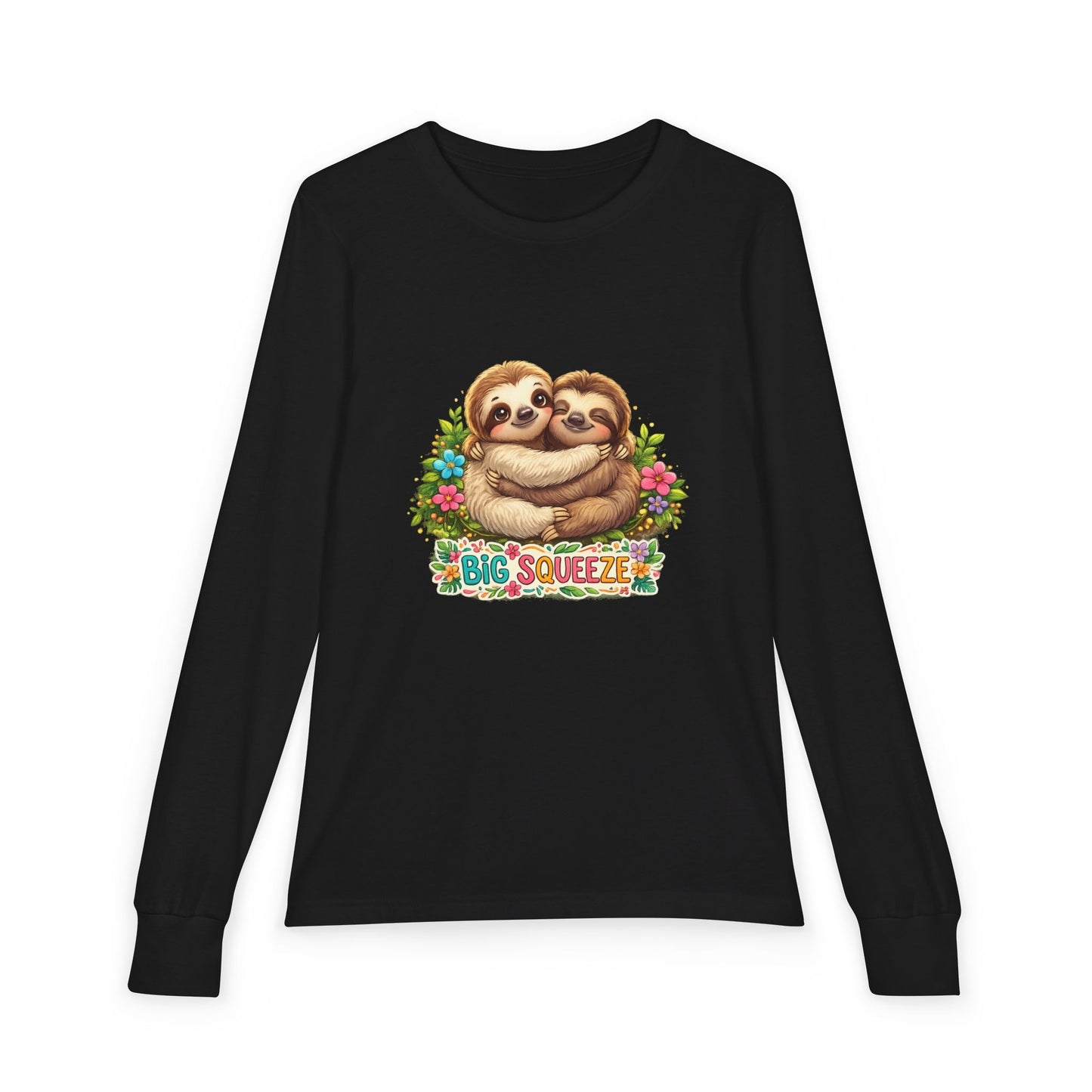 Big Squeeze Sloth Youth Jersey Long Sleeve Tee