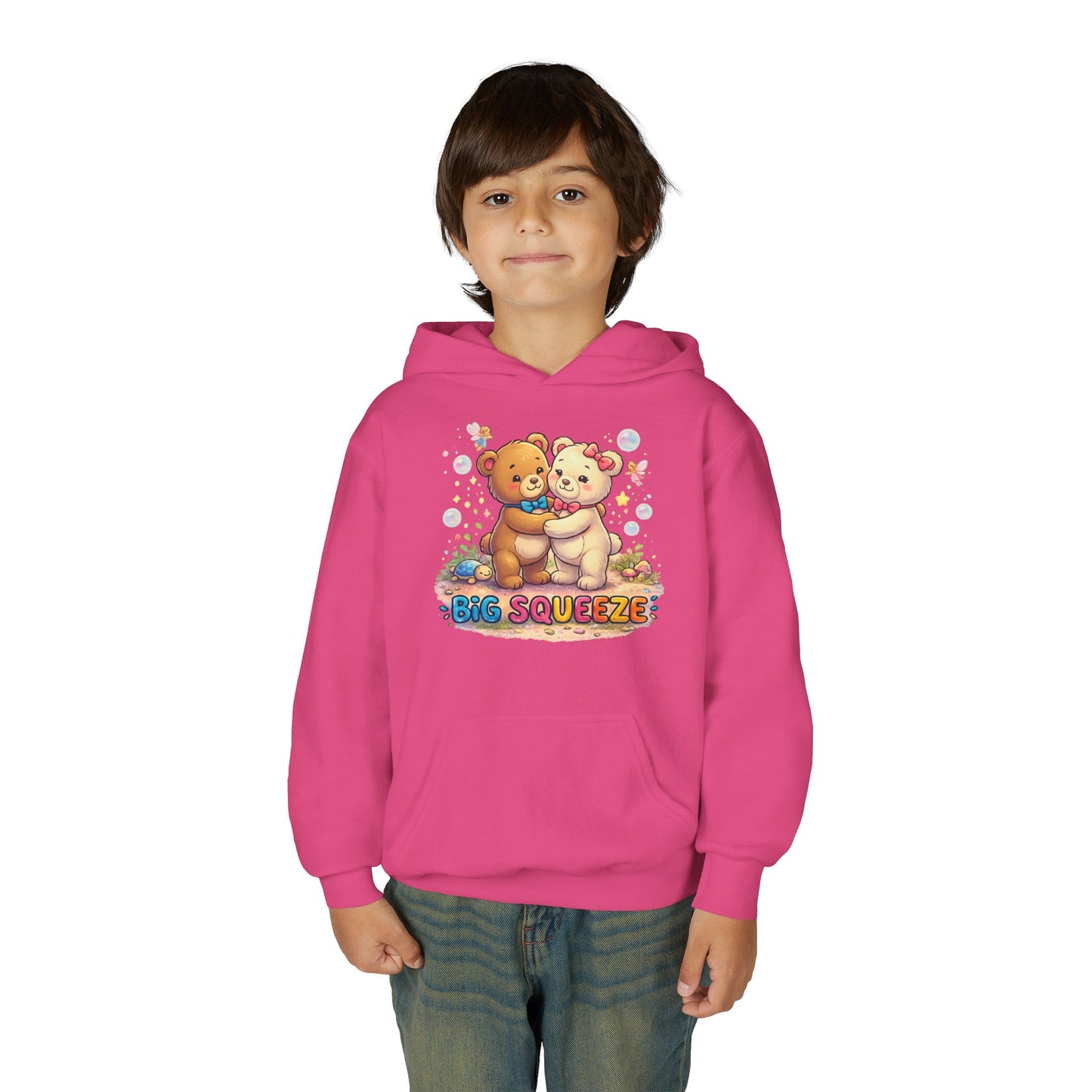 Big Squeeze Teddy Youth Heavy Blend Hooded Sweatshirt
