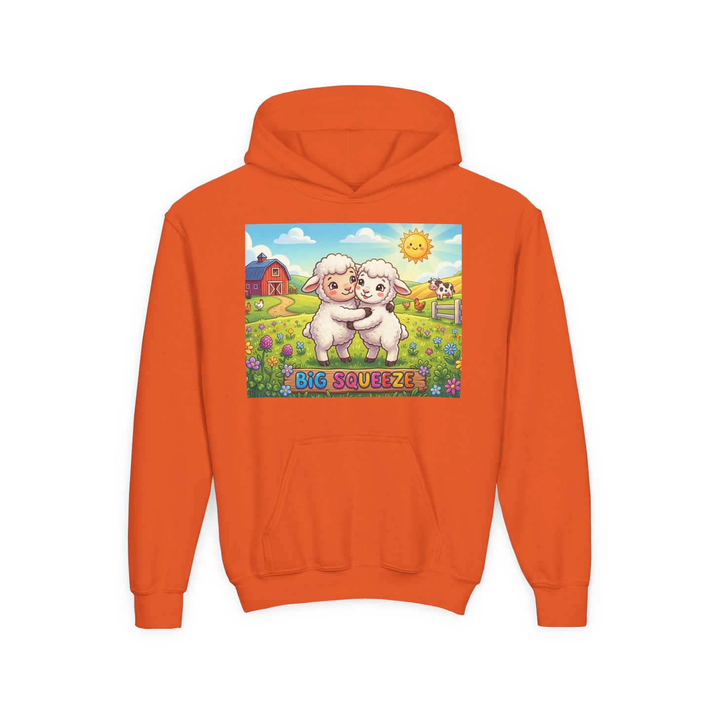Big Squeeze Lamb Youth Heavy Blend Hooded Sweatshirt
