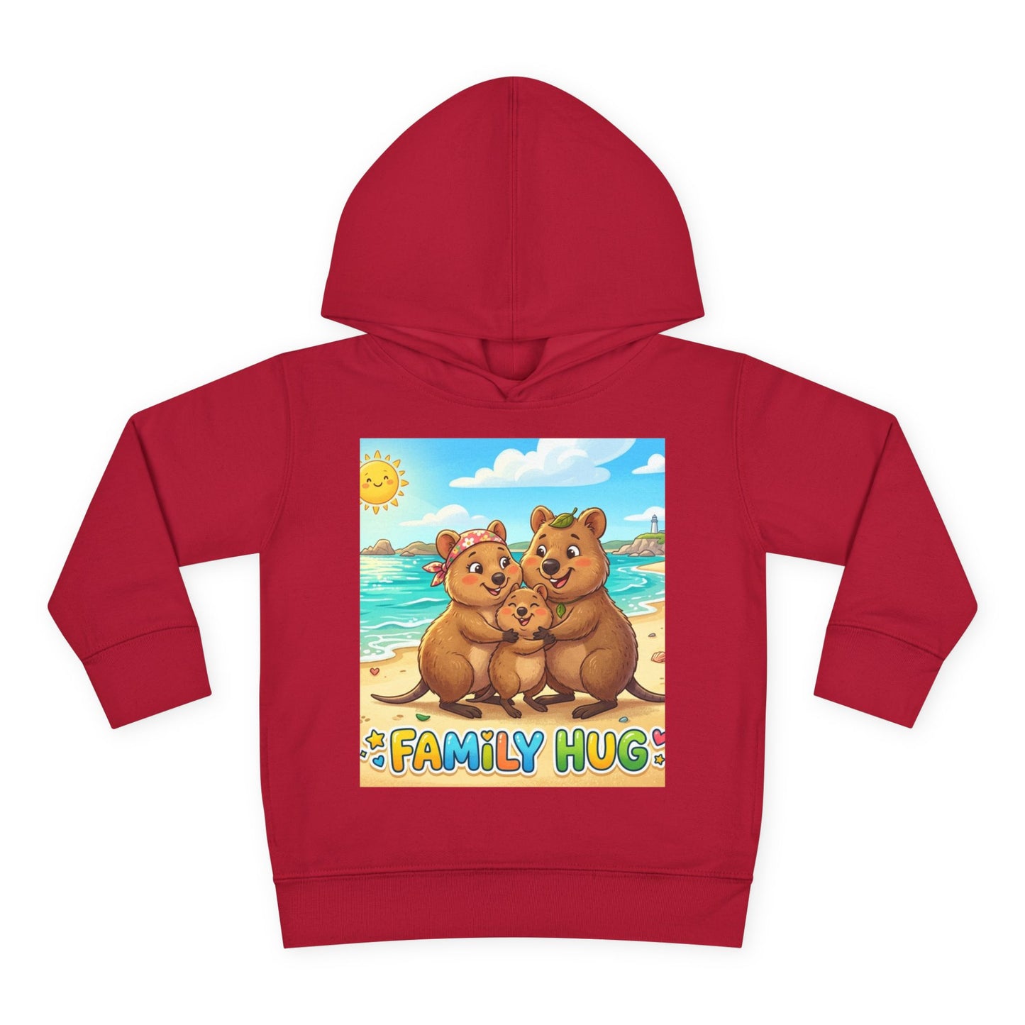 Family Hug Quokka Toddler Pullover Fleece Hoodie