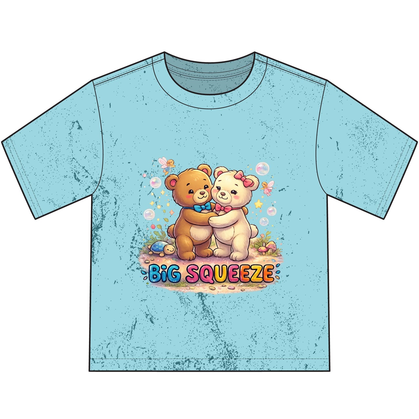 Big Squeeze Teddy Heavyweight Color Blast Youth T-Shirt
