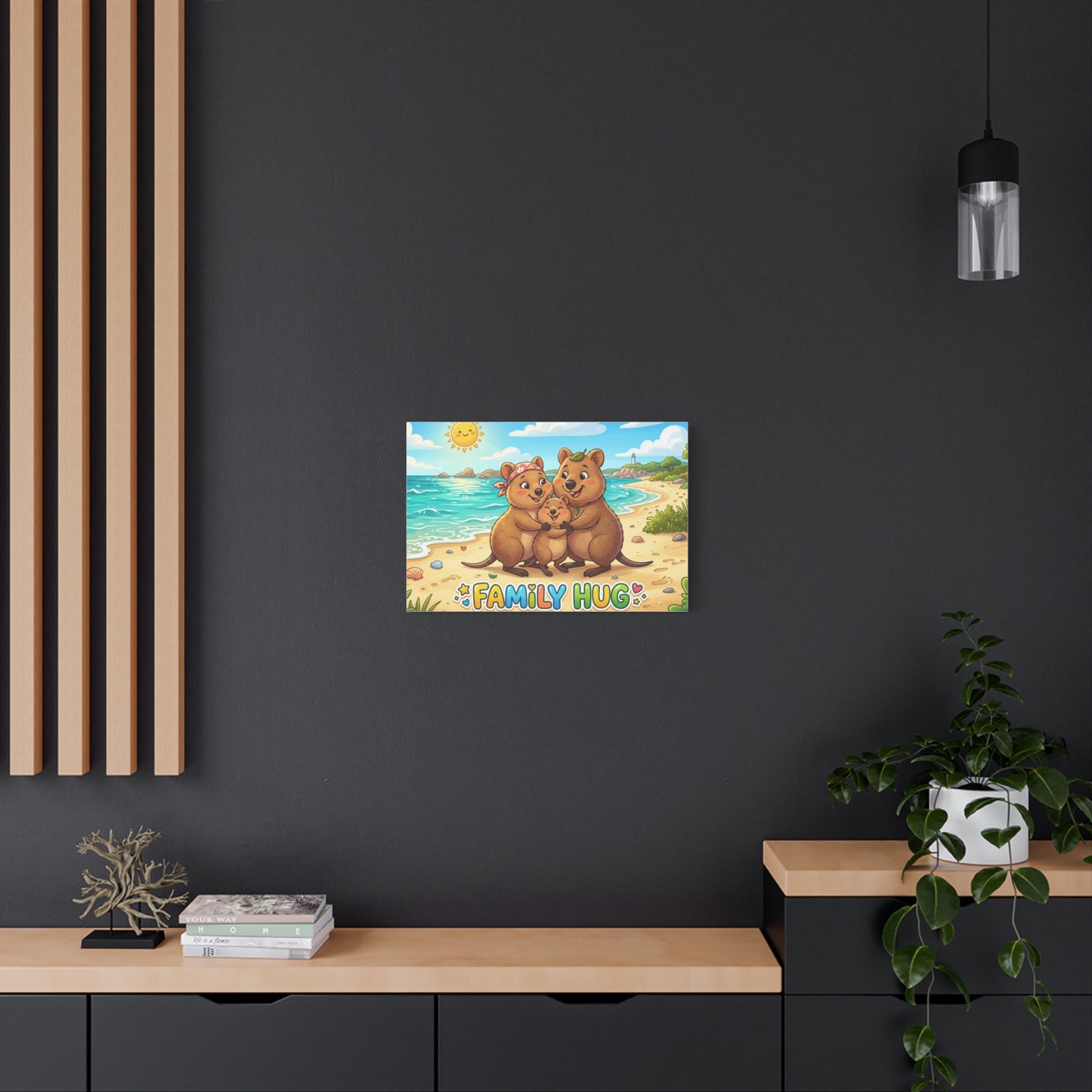 Family Hug Quokka Classic Canvas
