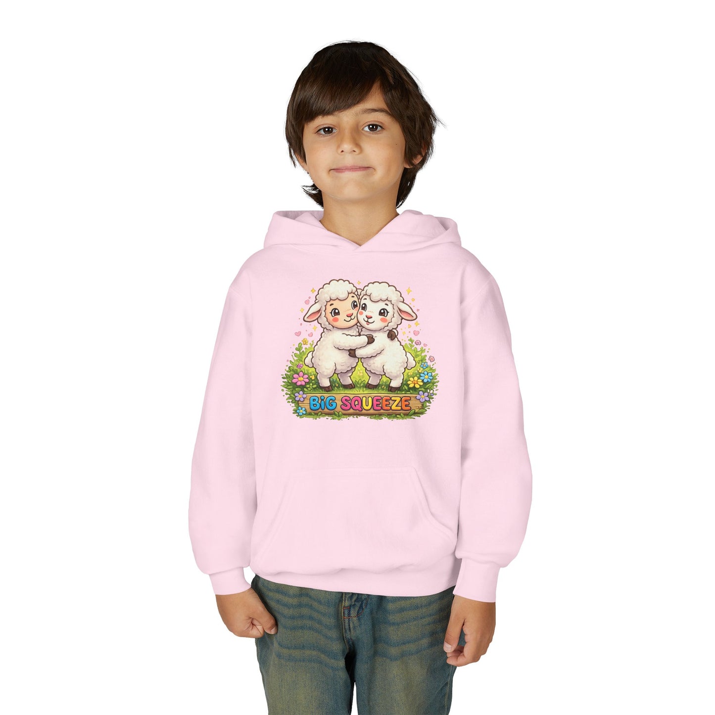 Big Squeeze Lamb Youth Heavy Blend Hooded Sweatshirt
