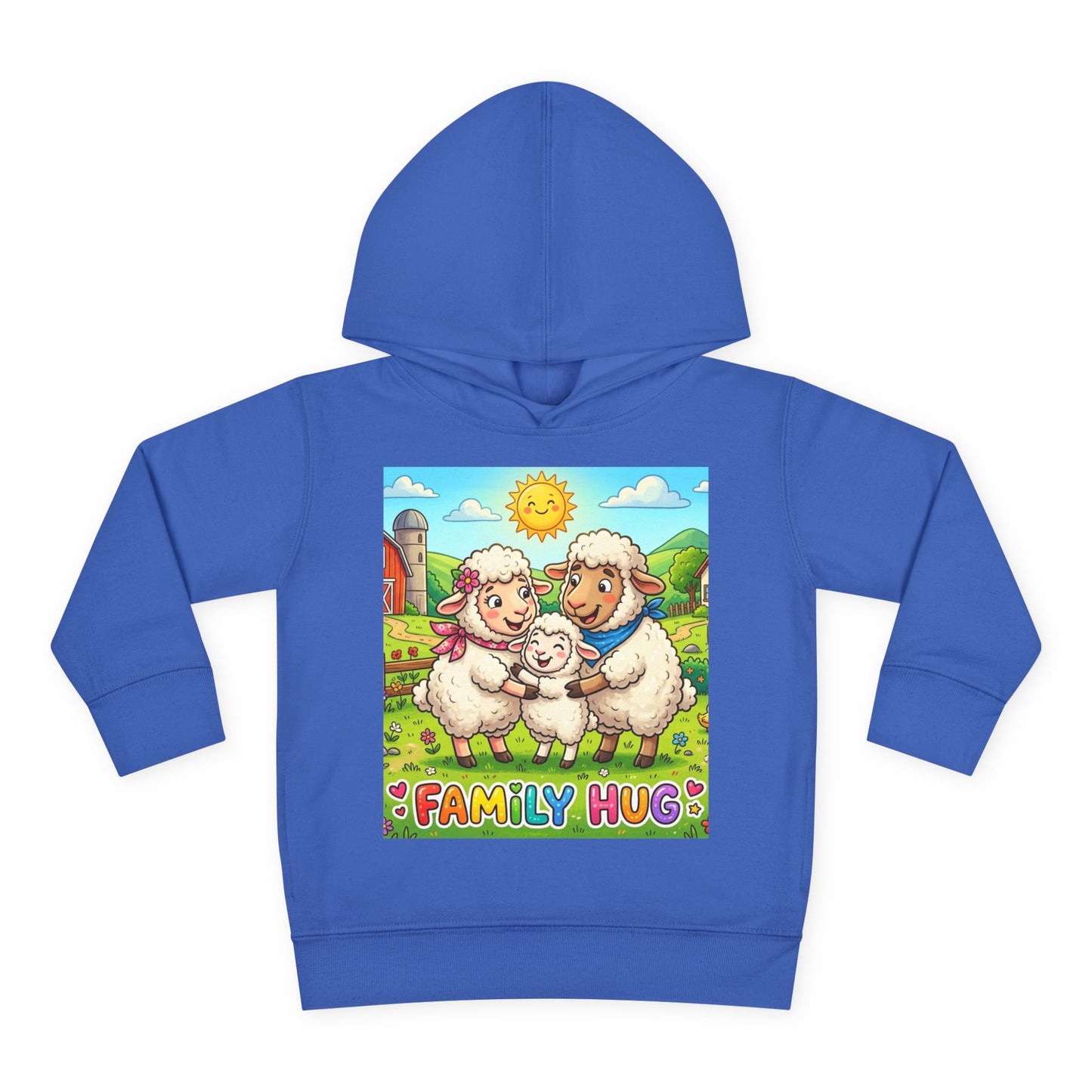 Family Hug Lamb Toddler Pullover Fleece Hoodie