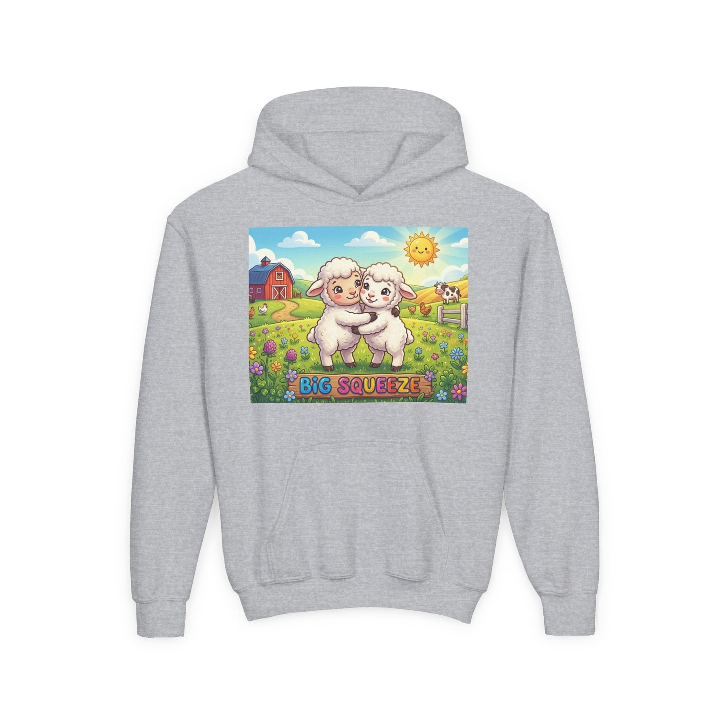 Big Squeeze Lamb Youth Heavy Blend Hooded Sweatshirt