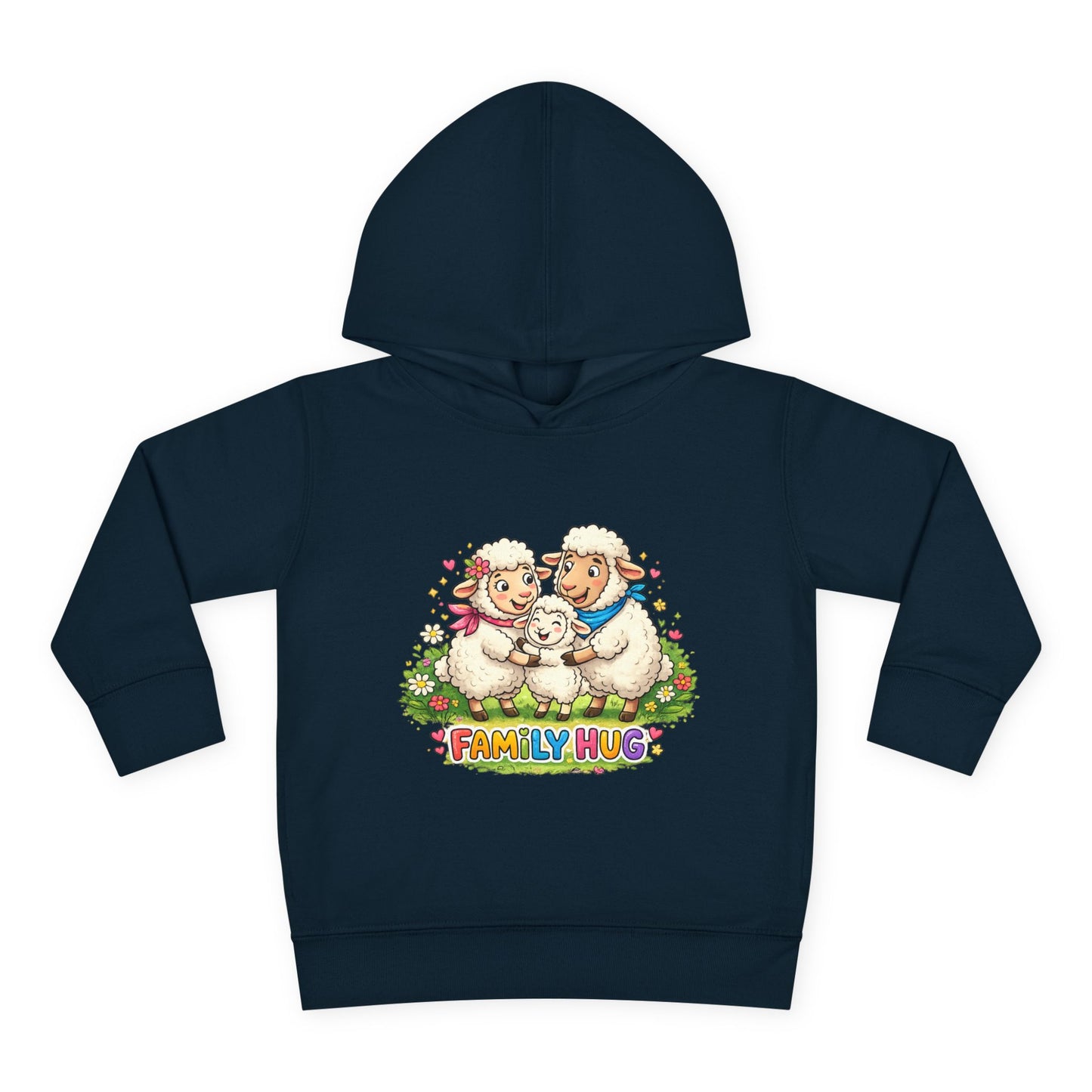 Family Hug Lamb Toddler Pullover Fleece Hoodie
