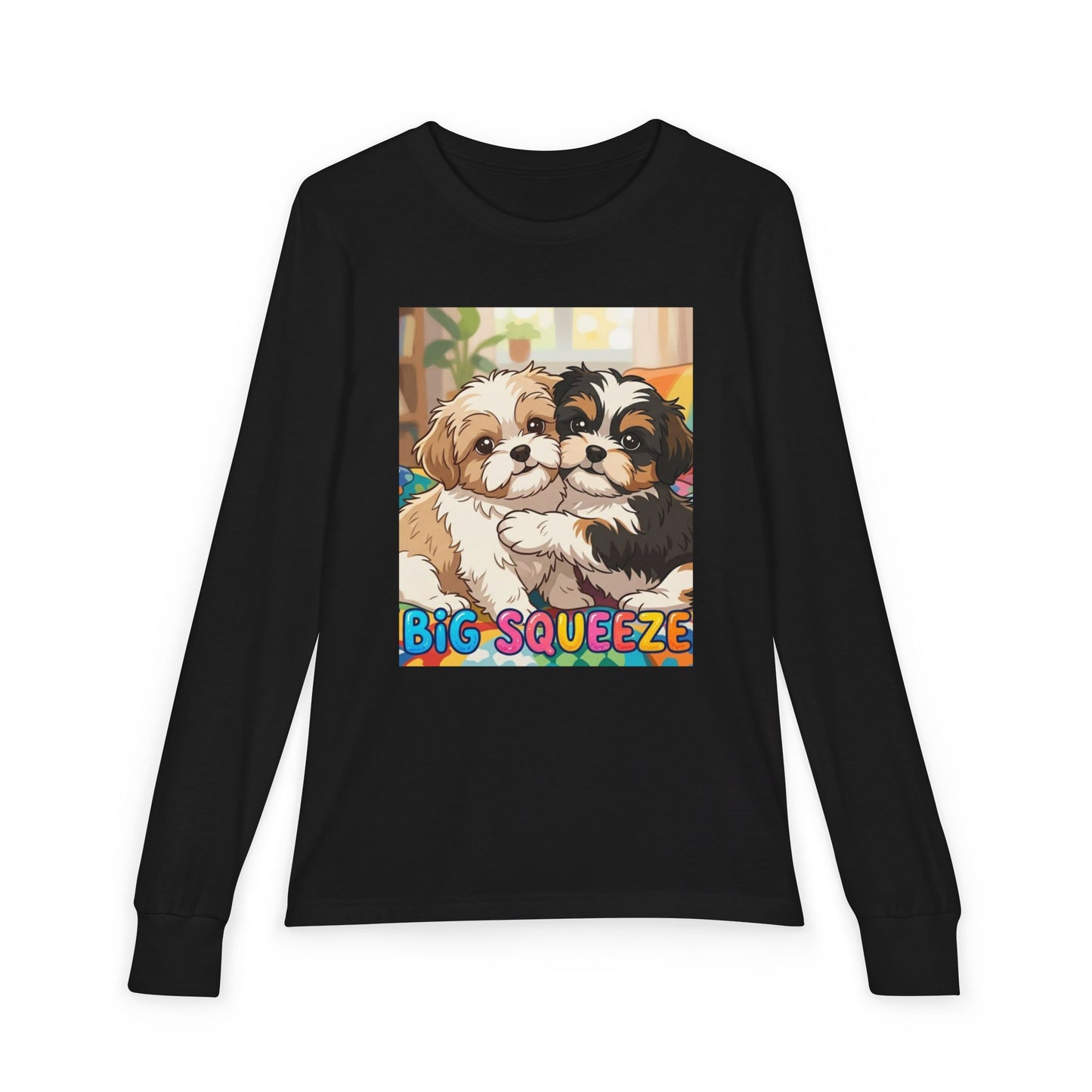 Big Squeeze Shih Tzu Youth Jersey Long Sleeve Tee